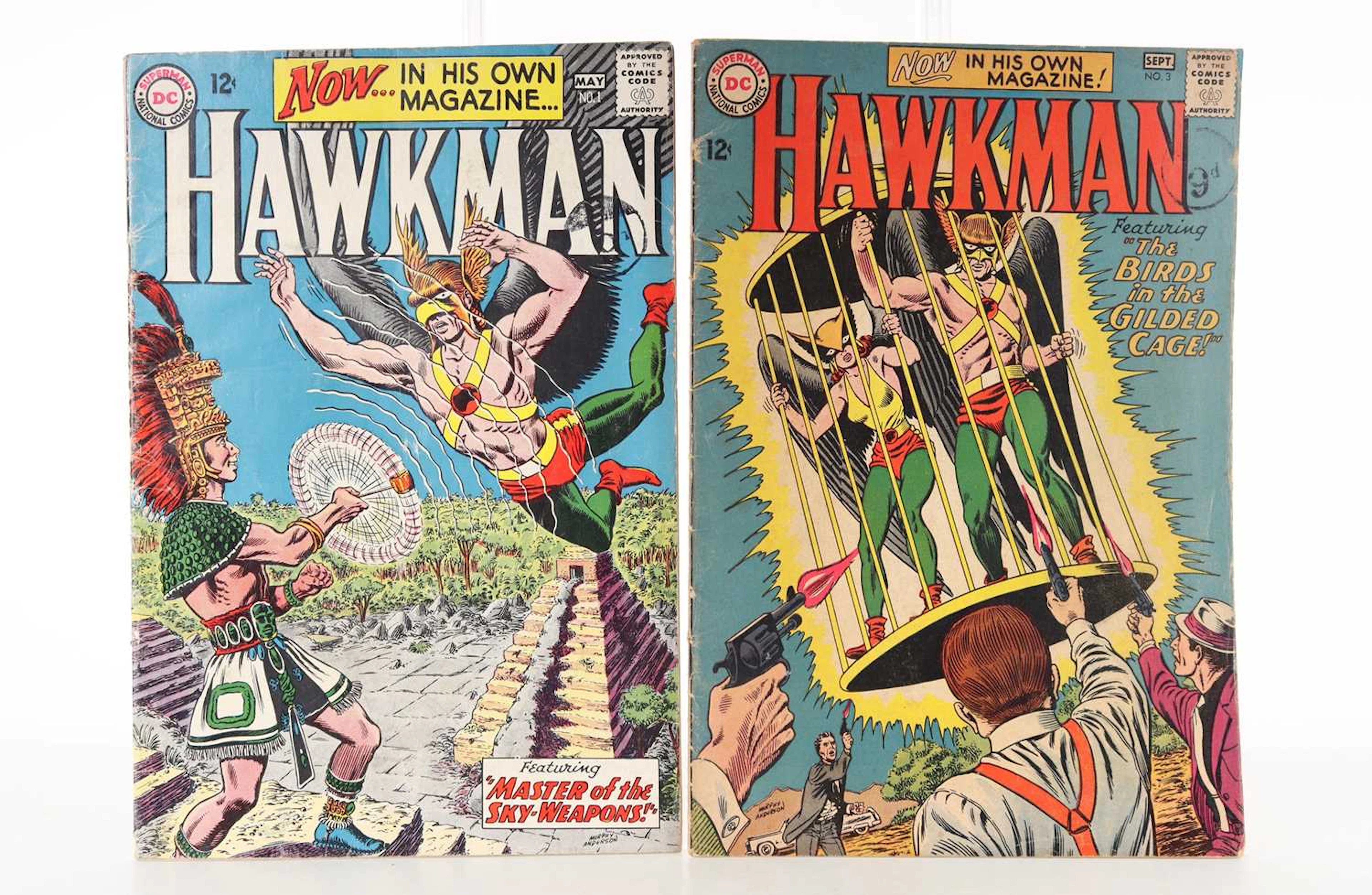 DC- HAWKMAN ISSUES 1 AND 3 1964