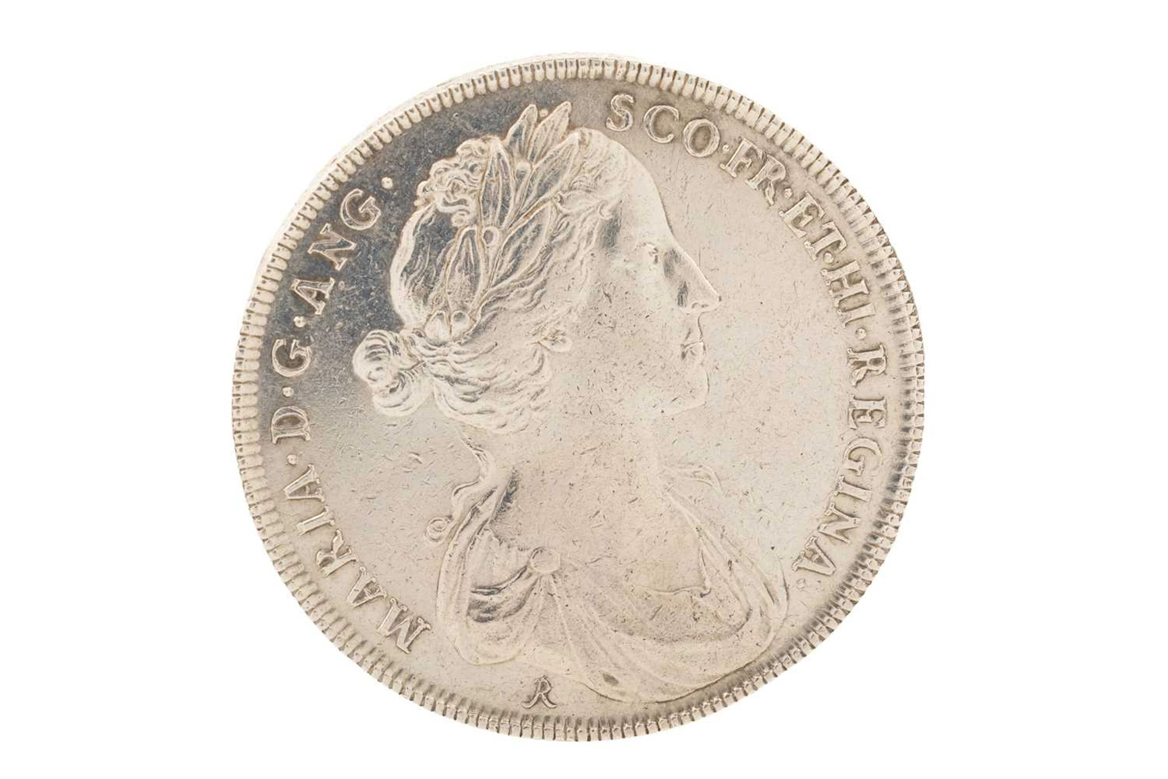 MARY OF MODENA SILVER CORONATION MEDAL 1685