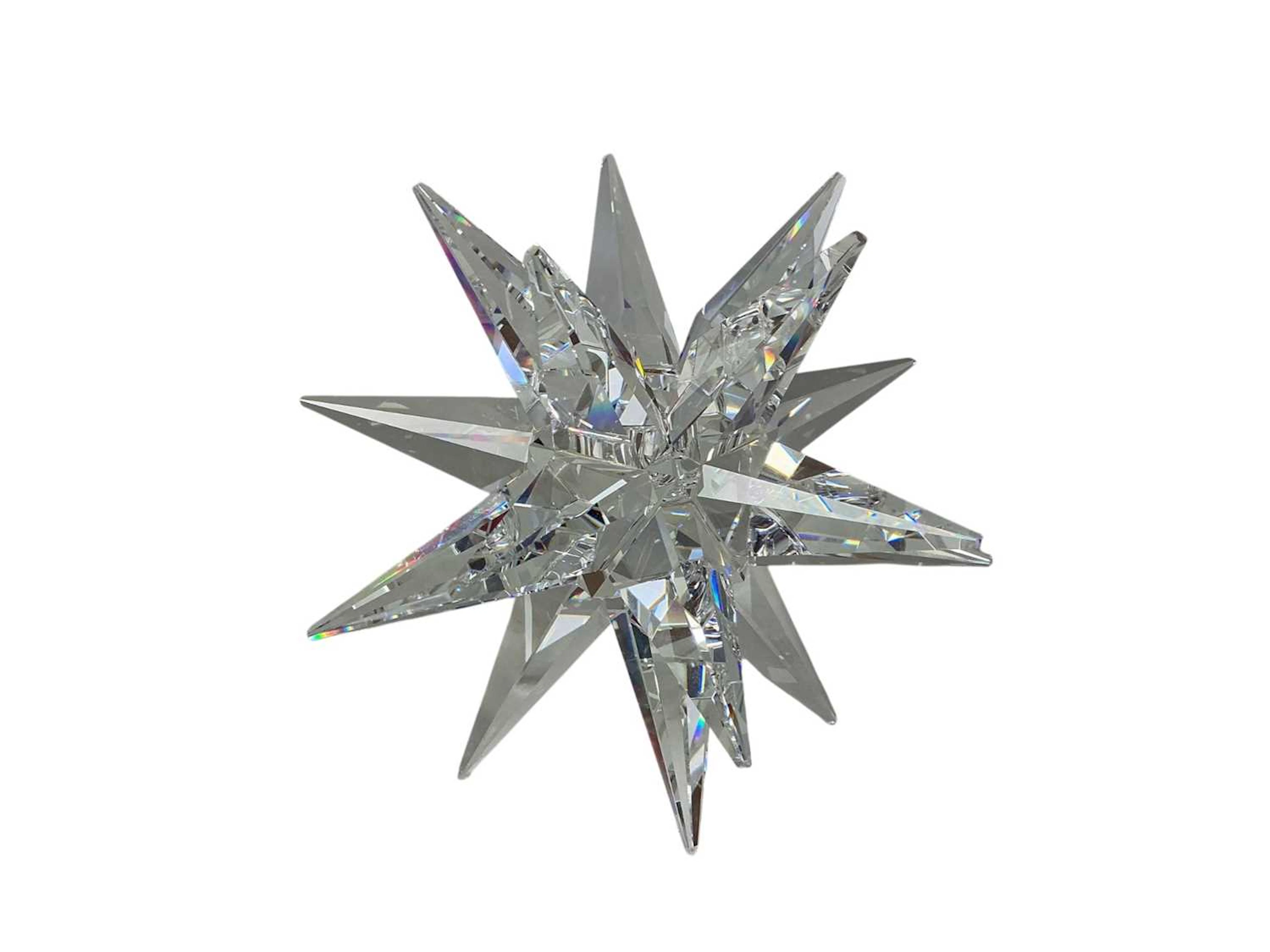 SWAROVSKI CRYSTAL SPICKY STAR CANDLE HOLDER LATE 20TH CENTURY