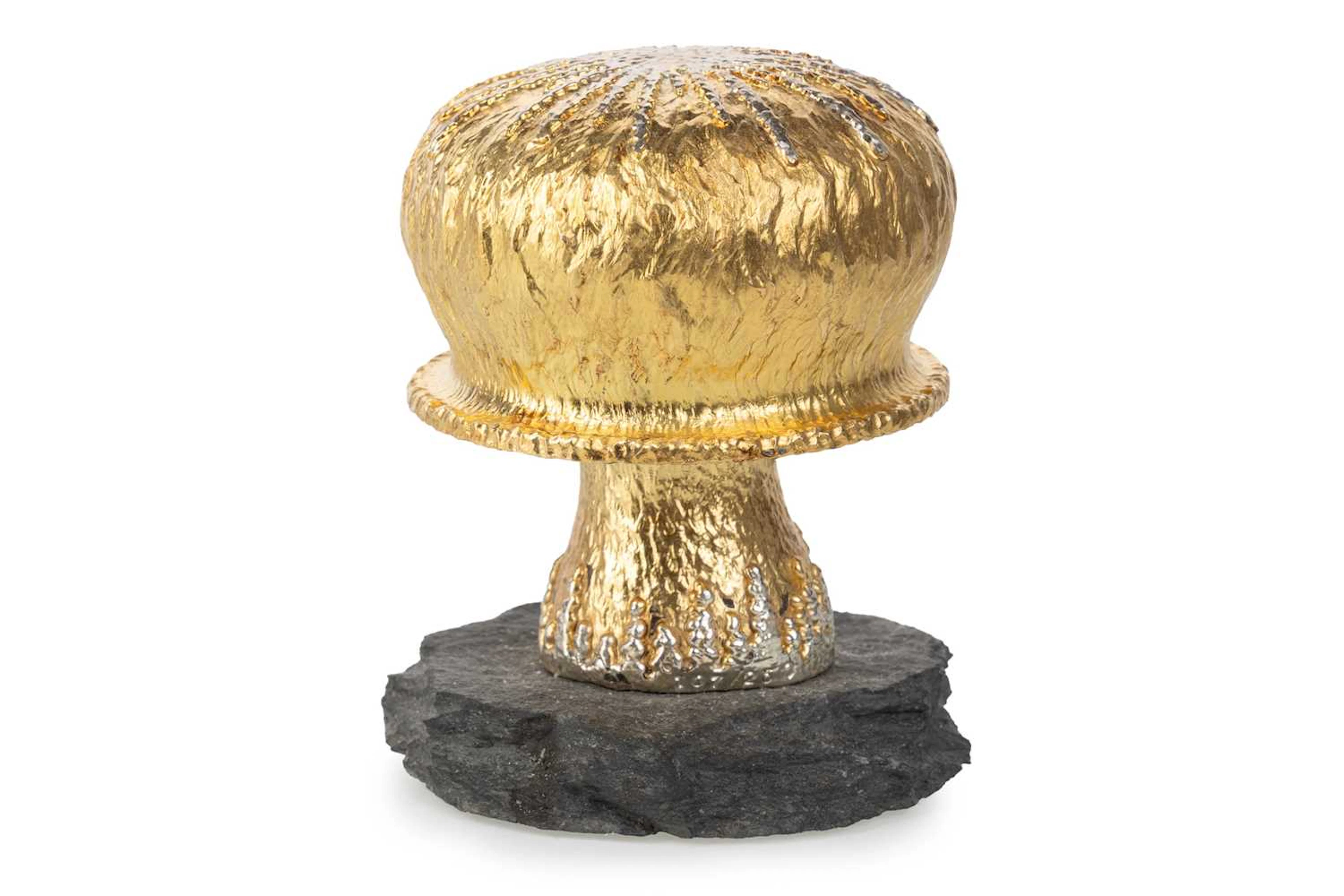 ELIZABETH II SILVER AND SILVER GILT SURPRISE MUSHROOM MAKER CHRISTOPHER