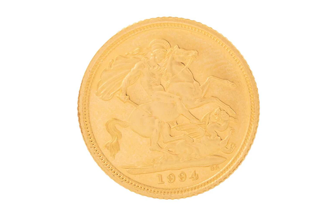 ELIZABETH II GOLD HALF SOVEREIGN 1994