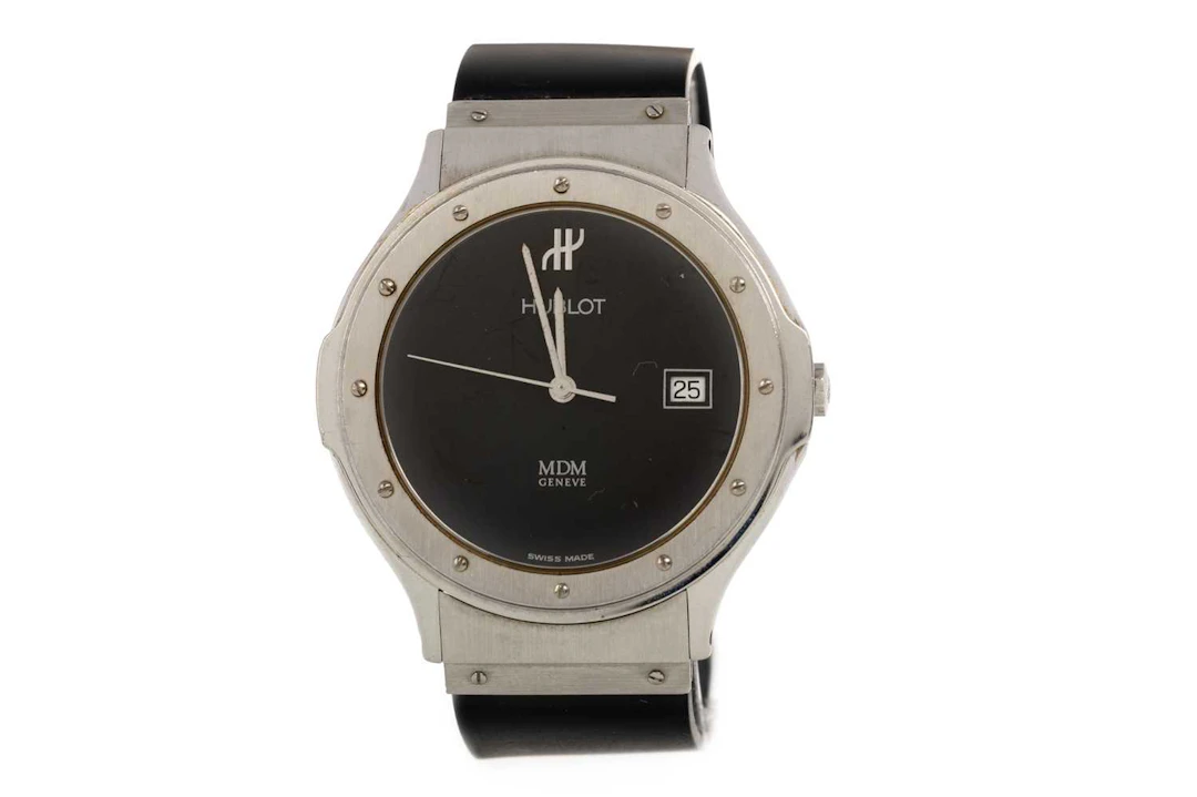 HUBLOT MDM STAINLESS STEEL QUARTZ WRIST WATCH