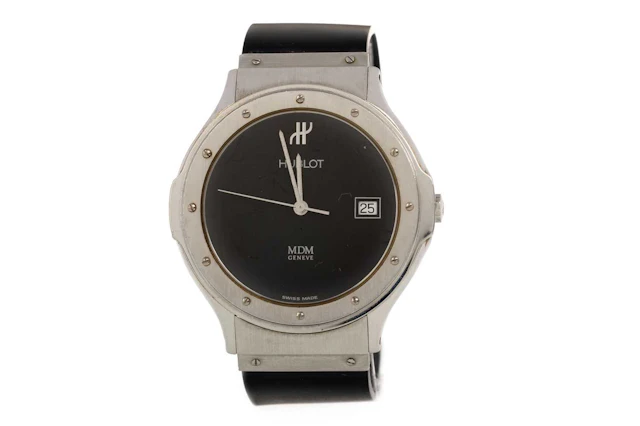 HUBLOT MDM STAINLESS STEEL QUARTZ WRIST WATCH