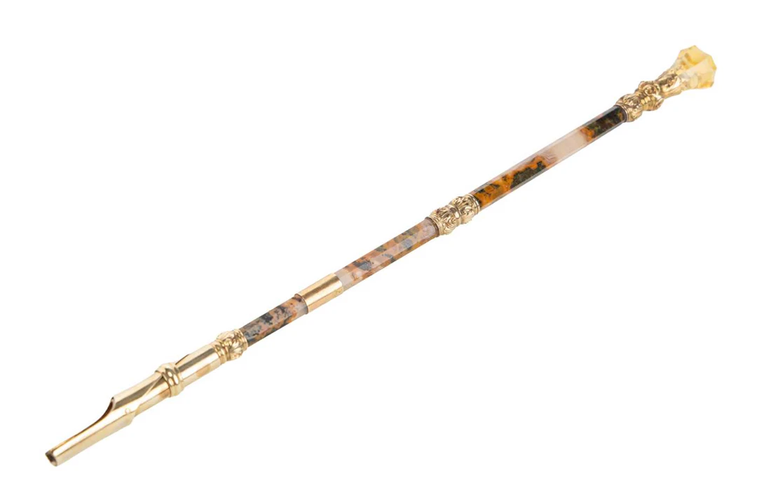 VICTORIAN AGATE PEN LATE 19TH CENTURY