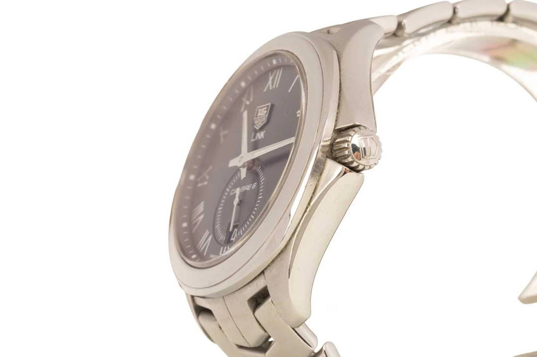 TAG HEUER LINK STAINLESS STEEL AUTOMATIC WRIST WATCH