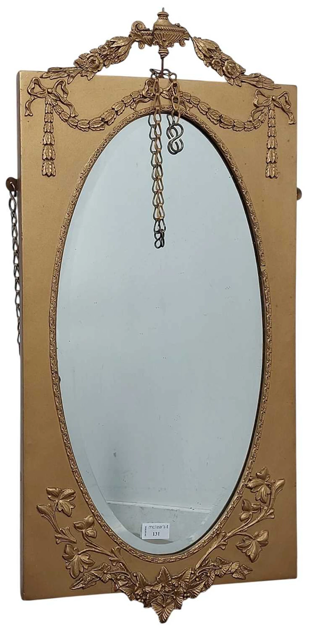 GILT FRAMED MIRROR MID 20TH CENTURY