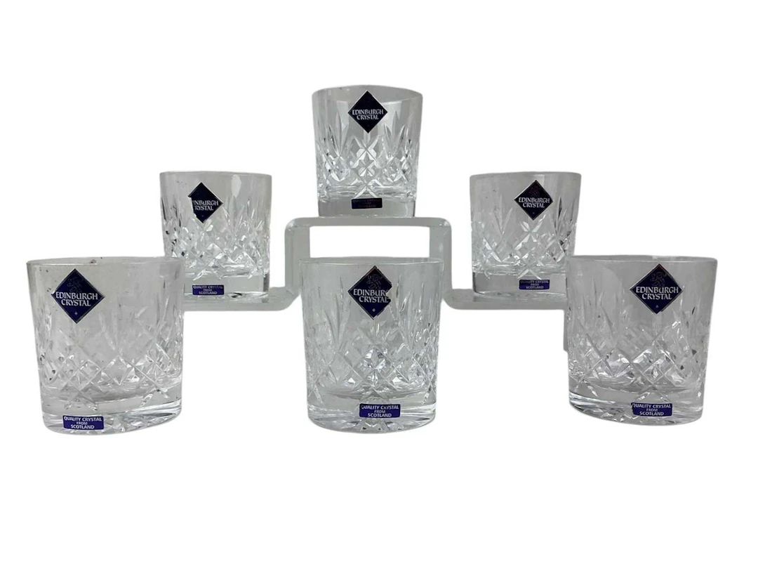 SET OF SIX EDINBURGH CRYSTAL TUMBLERS LATE 20TH/EARLY 21ST CENTURY