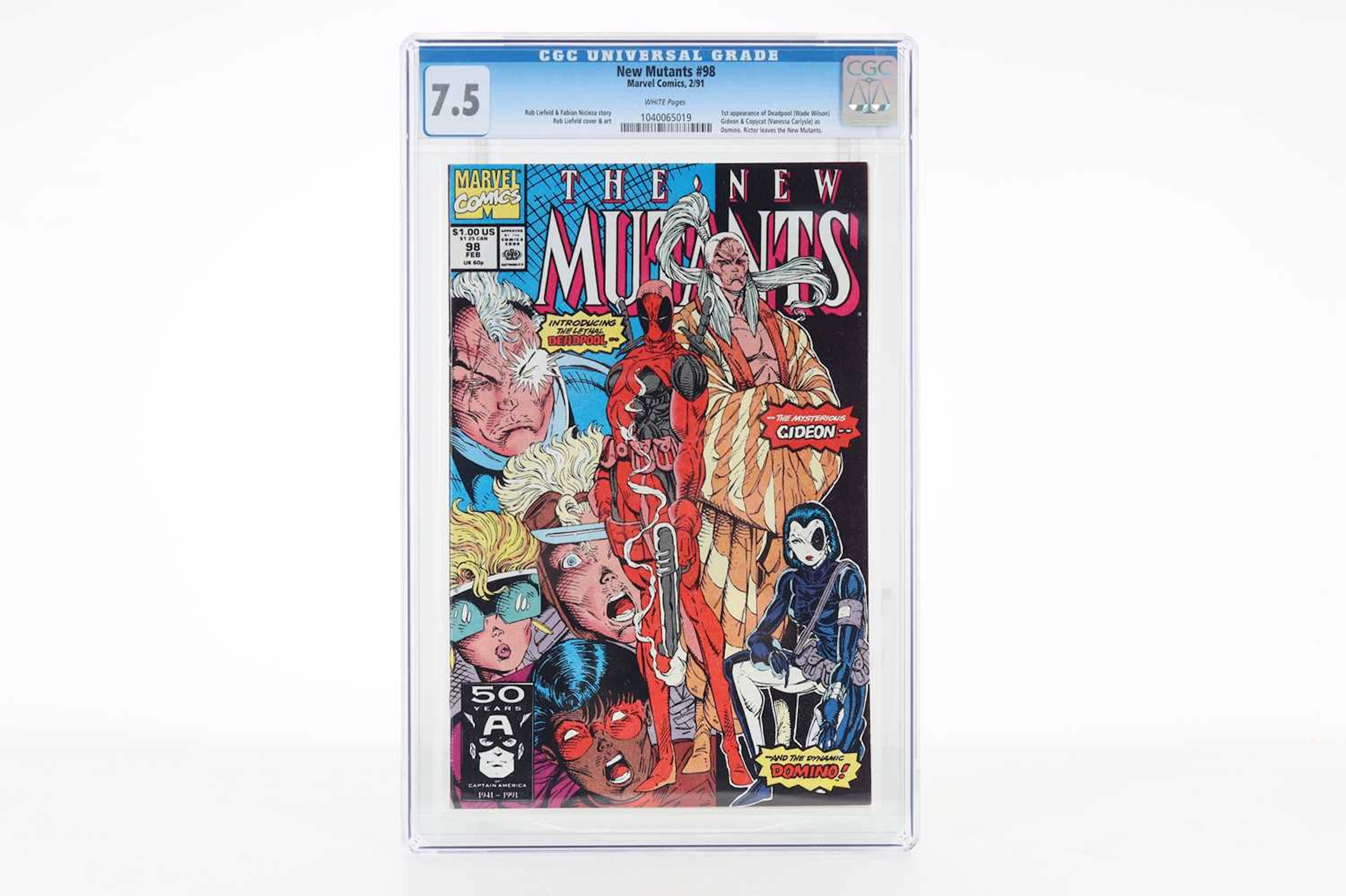 MARVEL-THE NEW MUTANTS NO. 98, TWO COPIES (FIRST APPEARANCE OF DEADPOOL) 1991