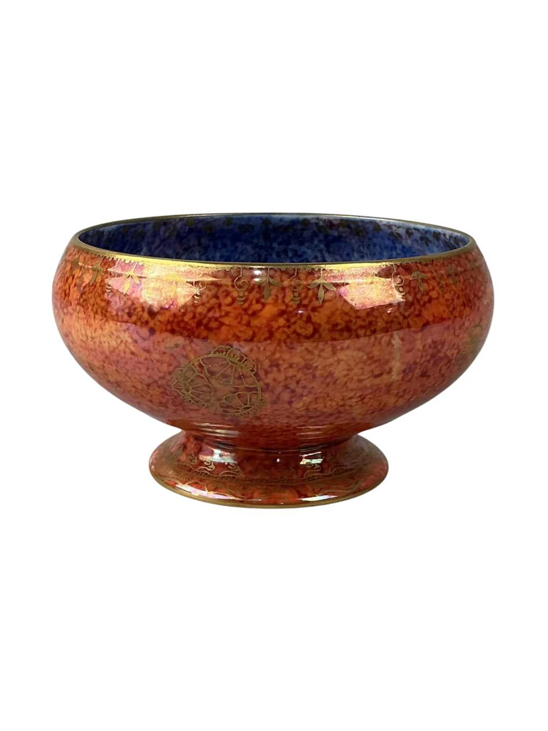 DAISEY MAKEIG JONES FOR WEDGWOOD, DRAGON LUSTRE PATTERN BOWL EARLY 20TH CENTURY