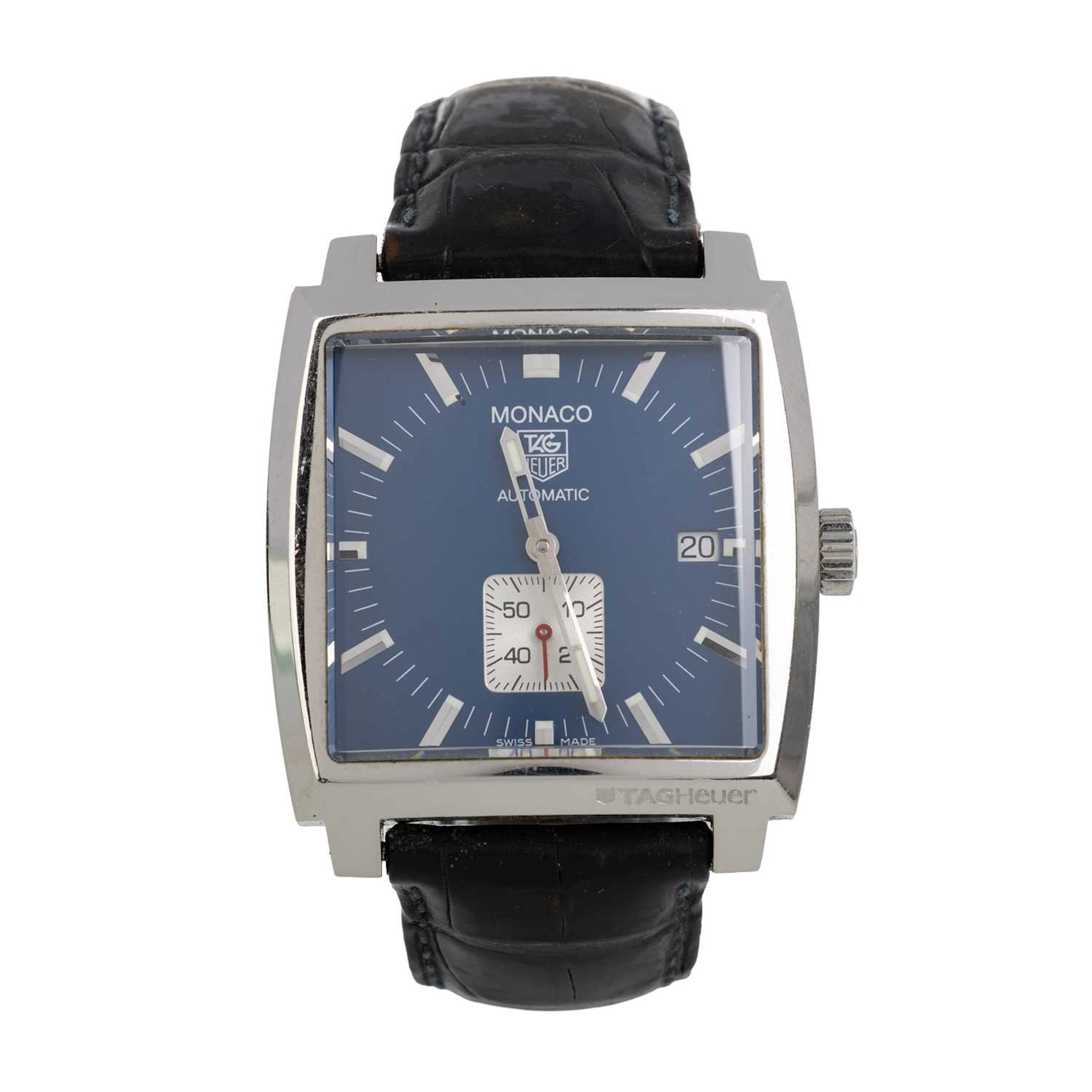 TAG HEUER MONACO STAINLESS STEEL AUTOMATIC WRIST WATCH