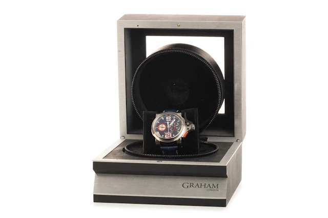 GRAHAM 'CHRONOFIGHTER' STAINLESS STEEL AUTOMATIC WRIST WATCH