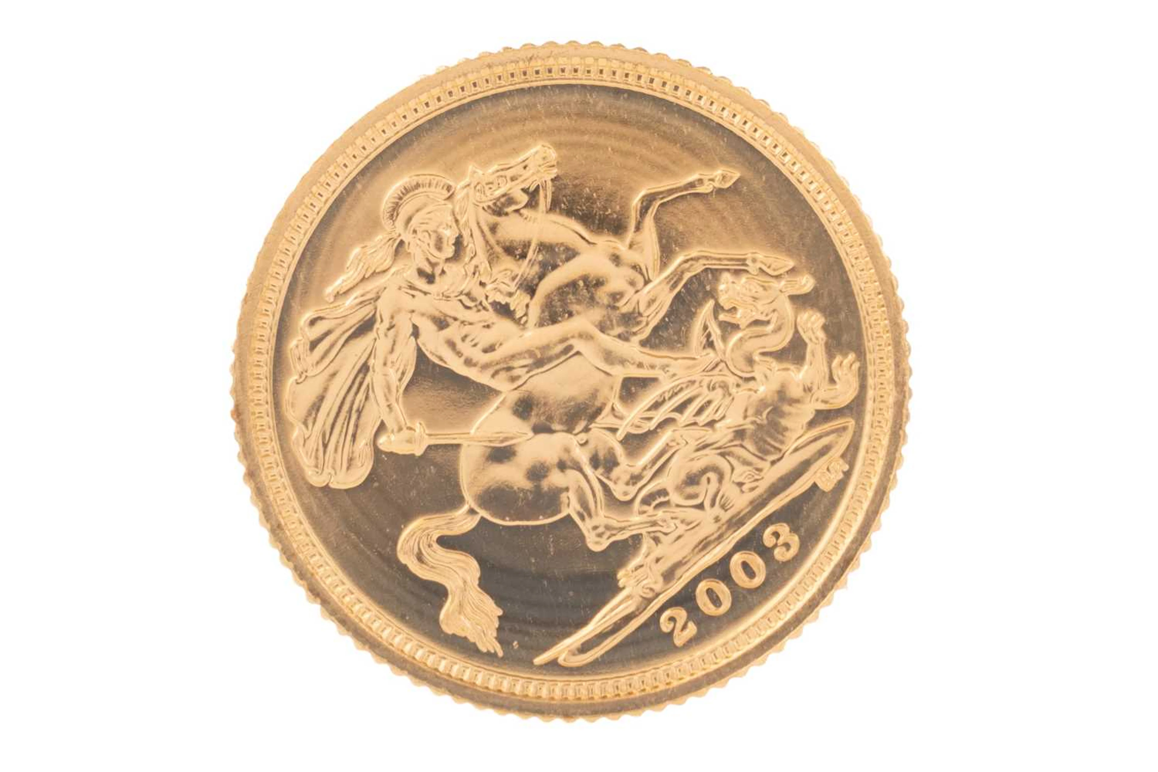 ELIZABETH II GOLD SOVEREIGN 2003