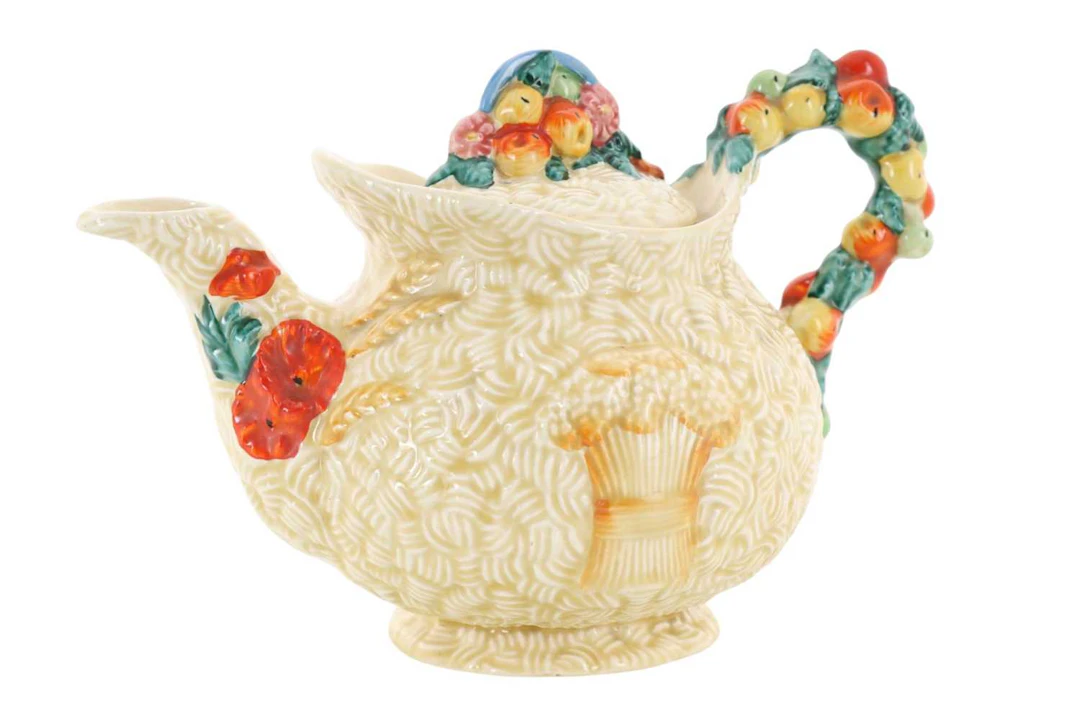 CLARICE CLIFF 'CELTIC HARVEST' TEAPOT EARLY 20TH CENTURY