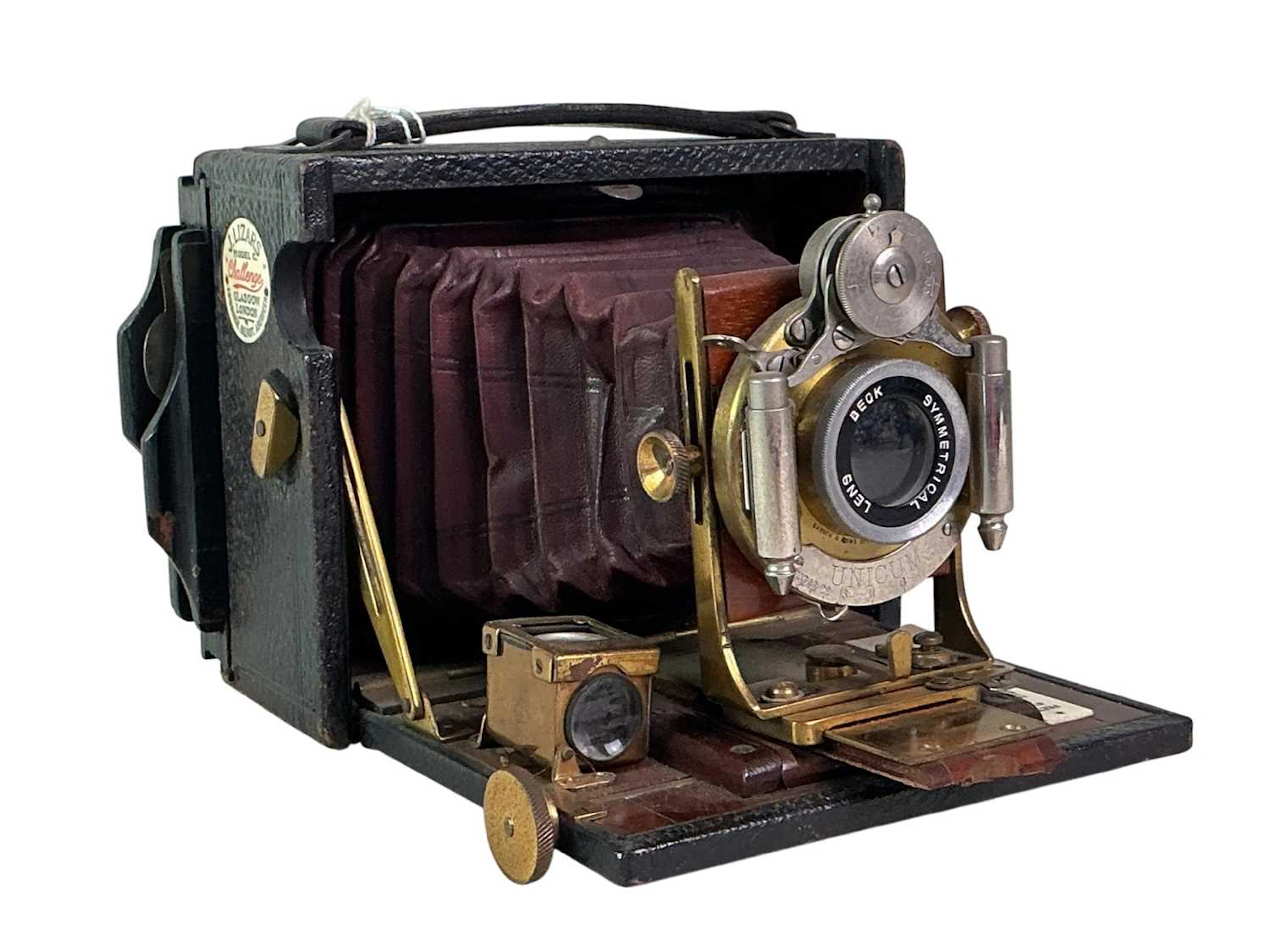 COLLECTION OF VICTORIAN AND VINTAGE FOLDING BOX CAMERAS