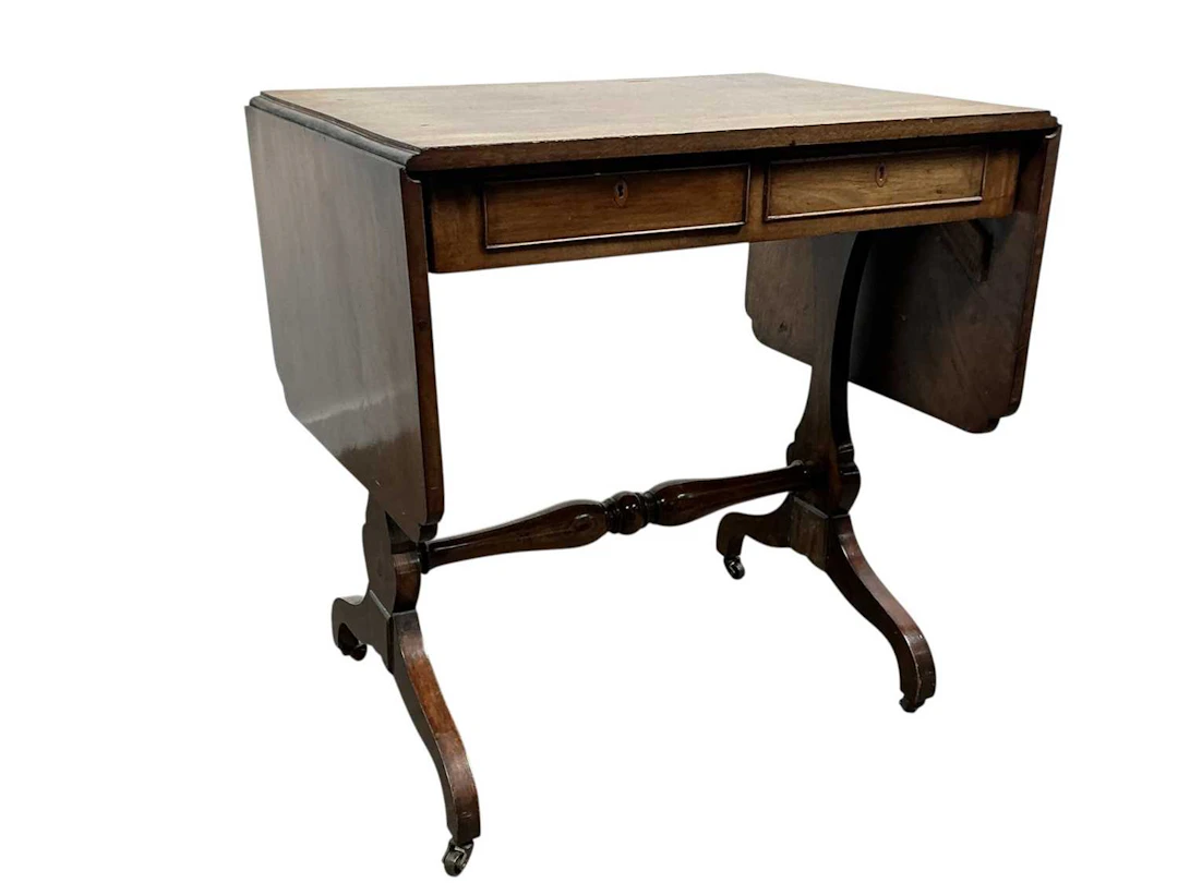 GEORGE III MAHOGANY SOFA TABLE EARLY 19TH CENTURY