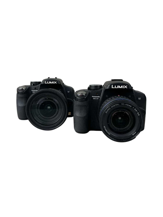 TWO LUMIX DMC-L10 CAMERAS, EARLY 21ST CENTURY AND ANOTHER CAMERA