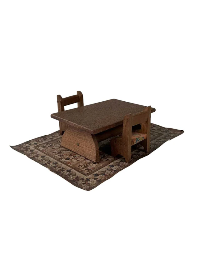 COLLECTION OF VINTAGE DOLL'S HOUSE FURNITURE MID 20TH CENTURY
