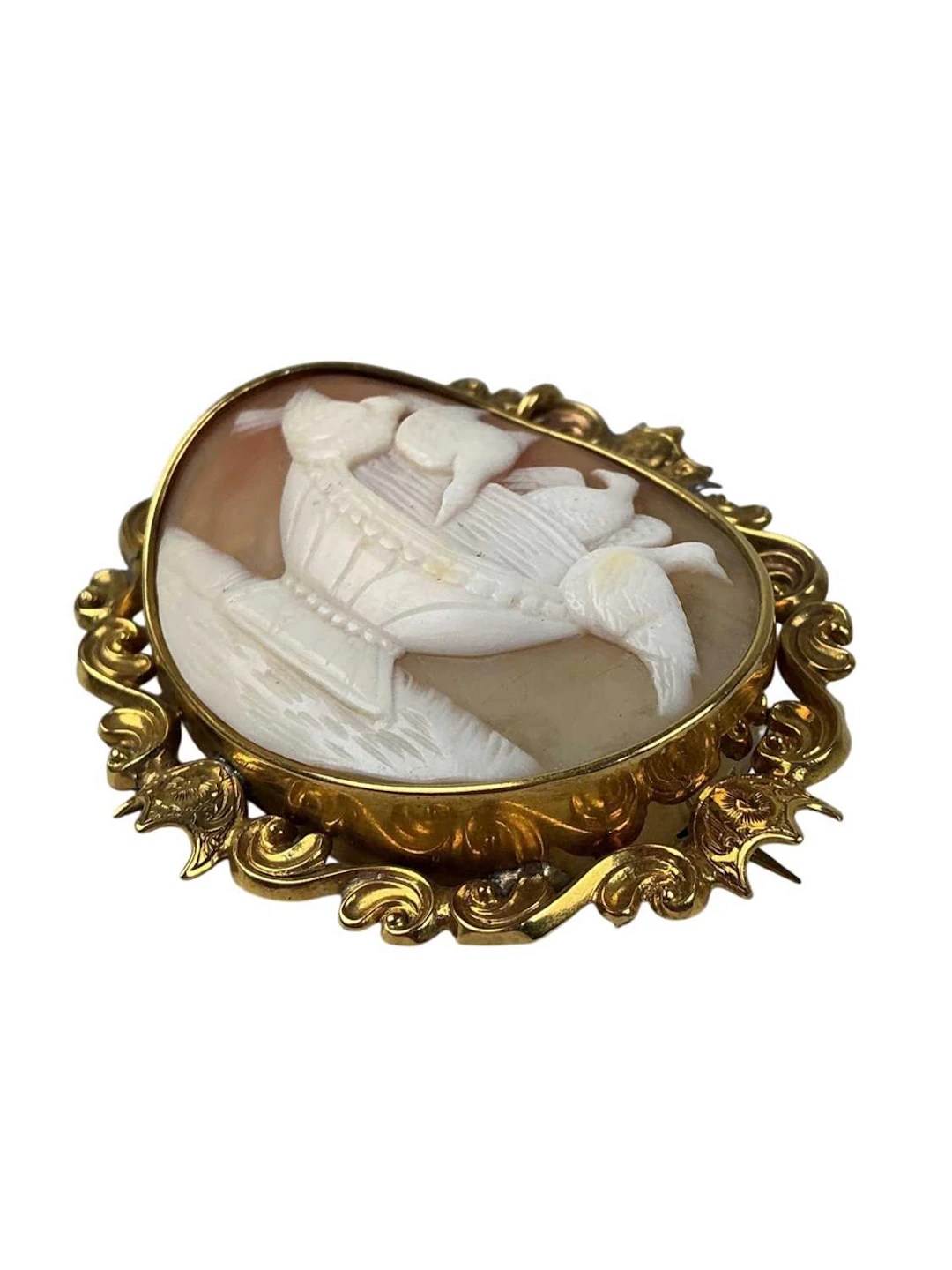 CAMEO BROOCH AND TWO OTHERS MID/LATE 19TH CENTURY