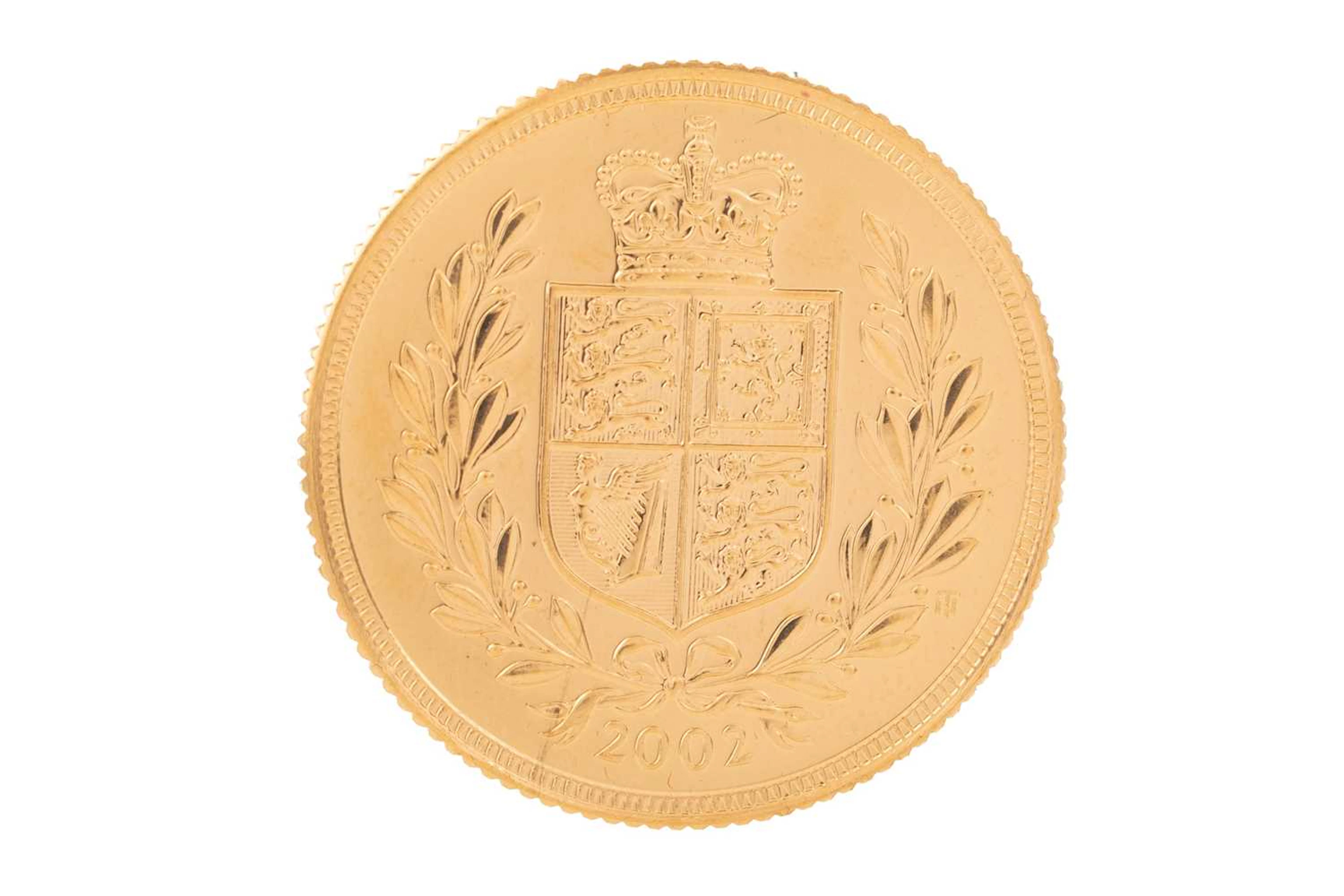 ELIZABETH II GOLD SOVEREIGN 2002