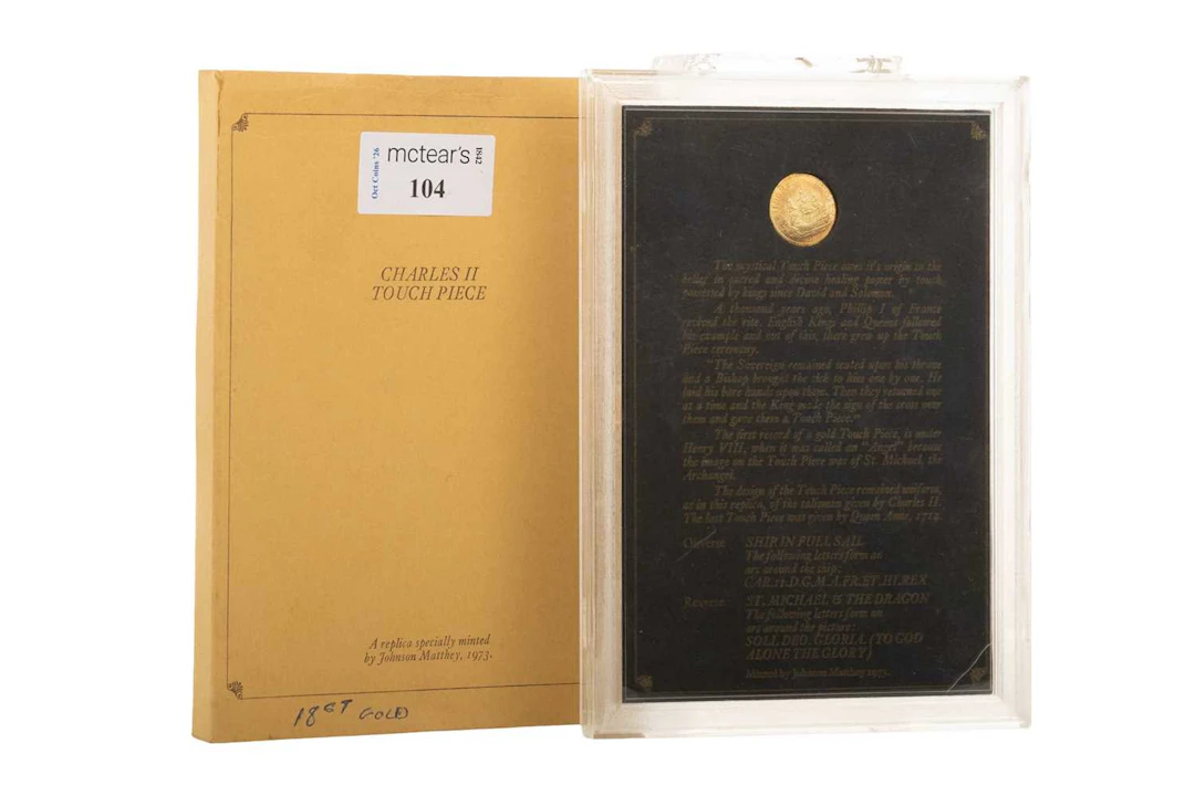 CHARLES II GOLD TOUCH PIECE 1973