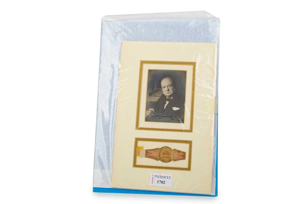 WINSTON CHURCHILL SIGNED PHOTOGRAPH MID 20TH CENTURY