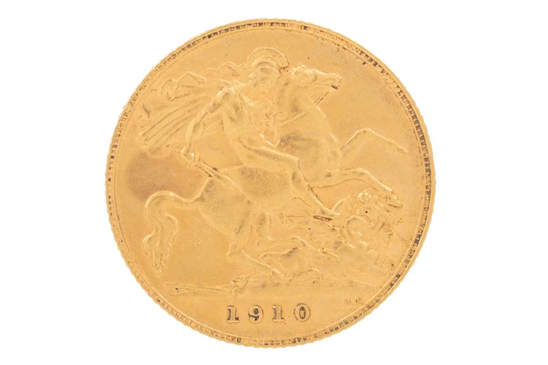 EDWARD VII GOLD HALF SOVEREIGN 1910