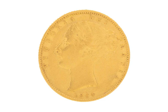 VICTORIA GOLD SOVEREIGN 1864
