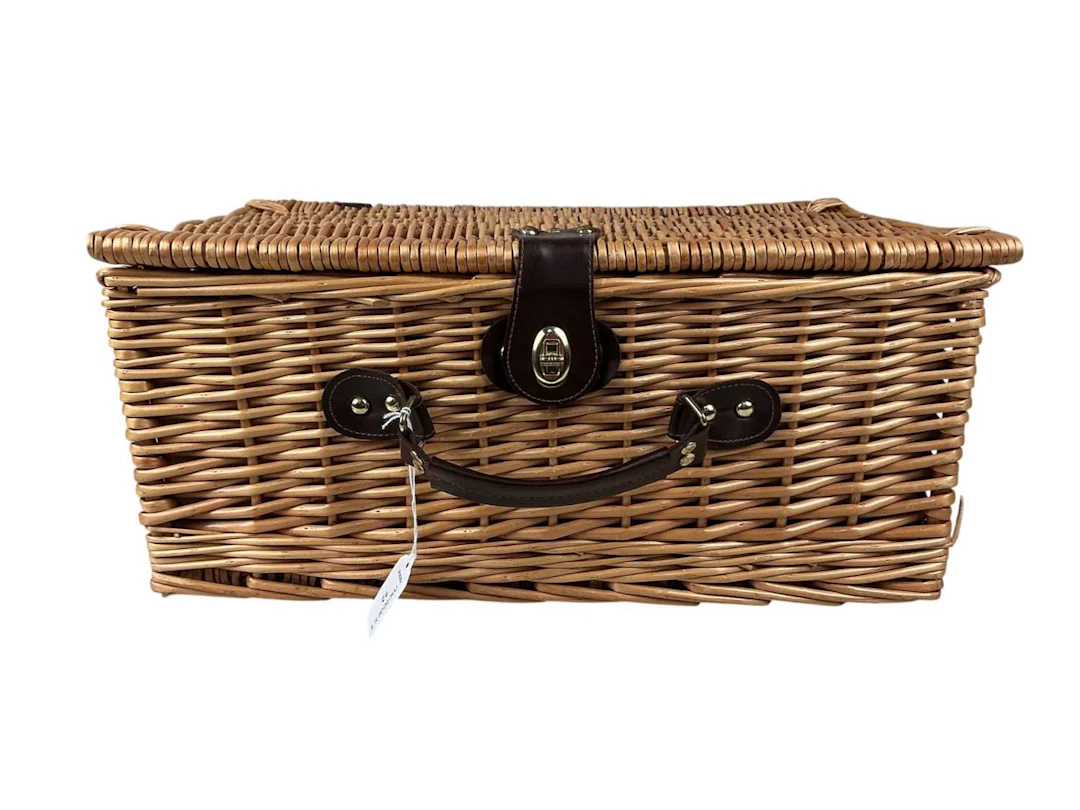 WICKER PICNIC HAMPER EARLY 21ST CENTURY