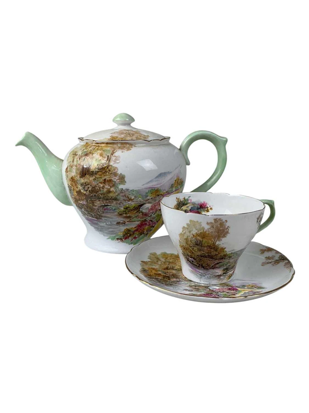 SHELLEY TEA SERVICE MID 20TH CENTURY