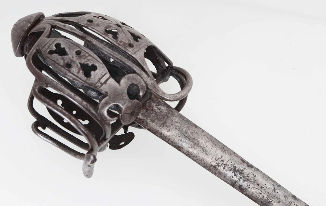 SCOTTISH BASKET HILT BROAD SWORD MID 18TH CENTURY