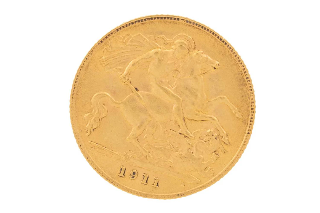 GEORGE V GOLD HALF SOVEREIGN 1911
