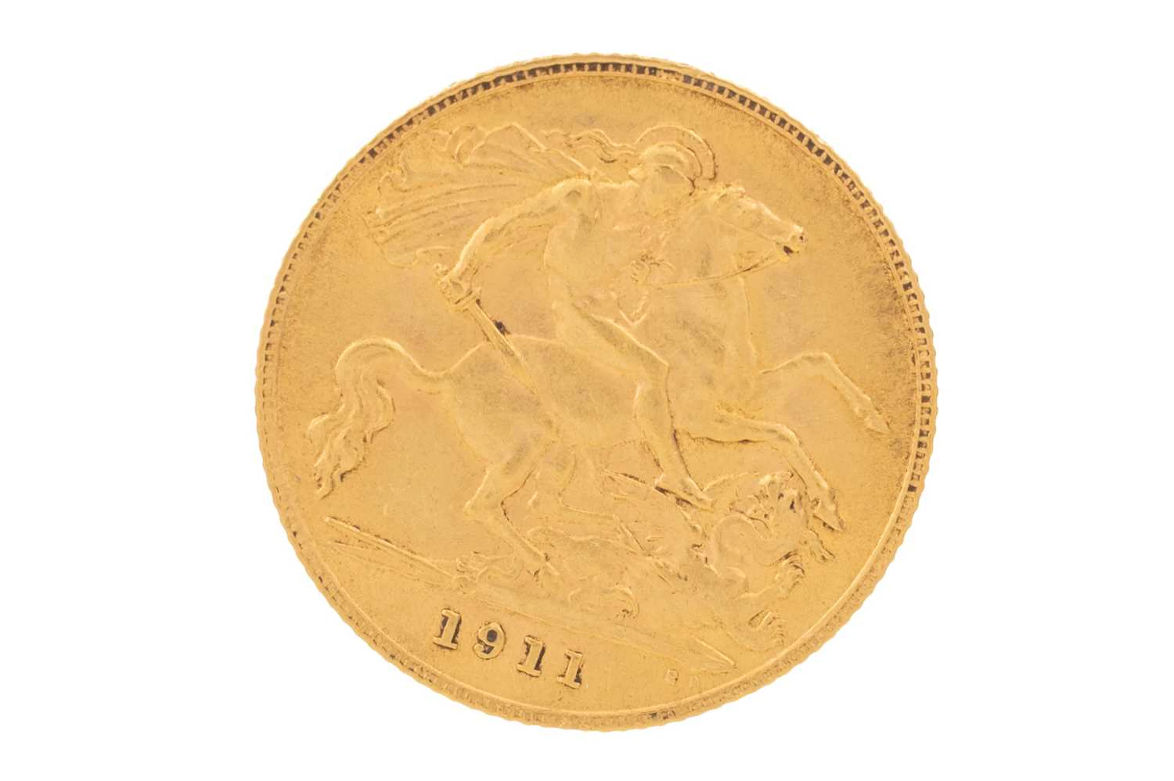 GEORGE V GOLD HALF SOVEREIGN 1911