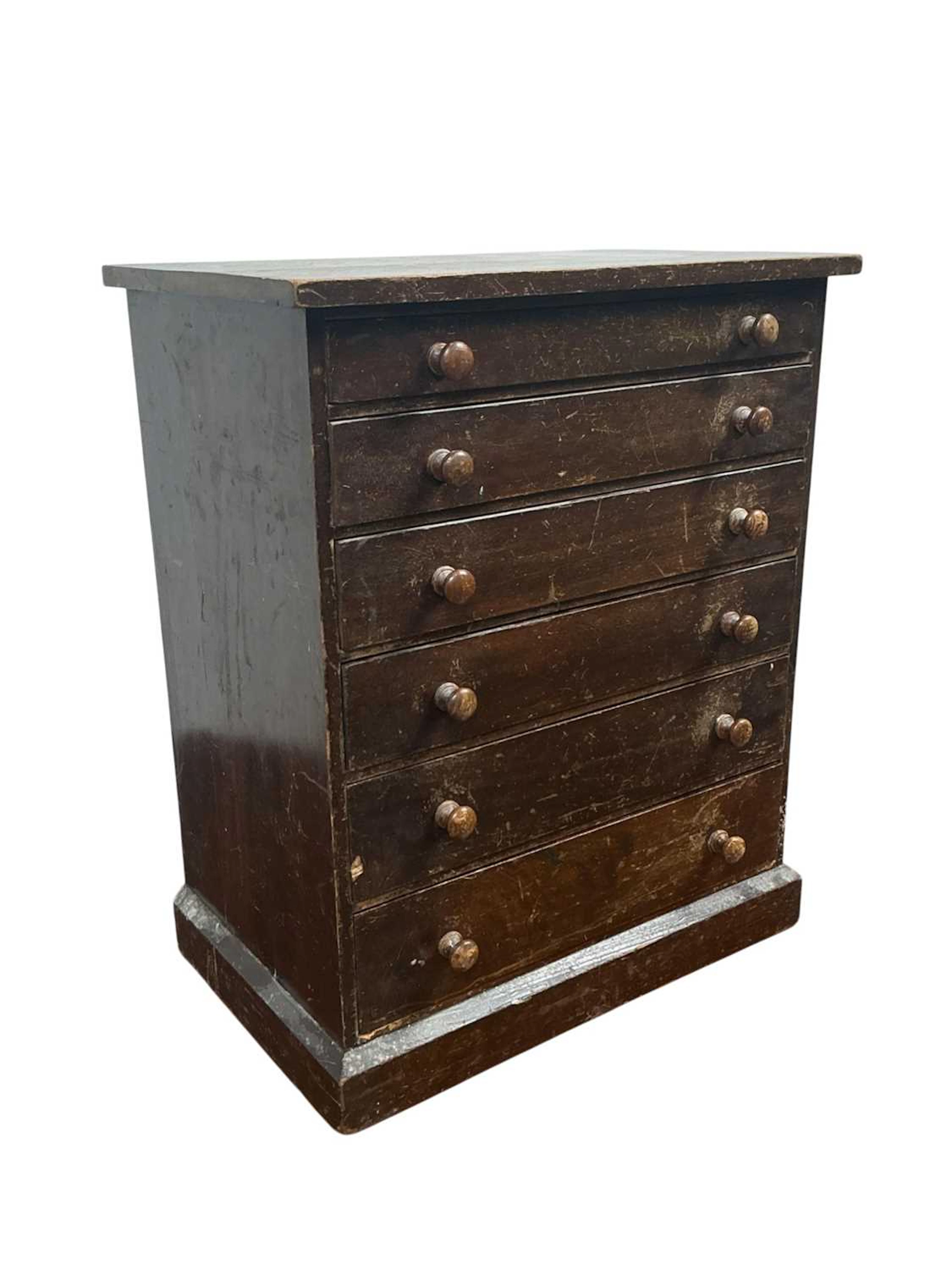 TWO MAHOGANY COLLECTOR’S CABINETS EARLY 20TH CENTURY