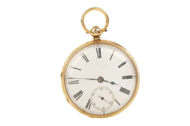 GOLD OPEN FACE POCKET WATCH LATE 19TH/EARLY 20TH CENTURY