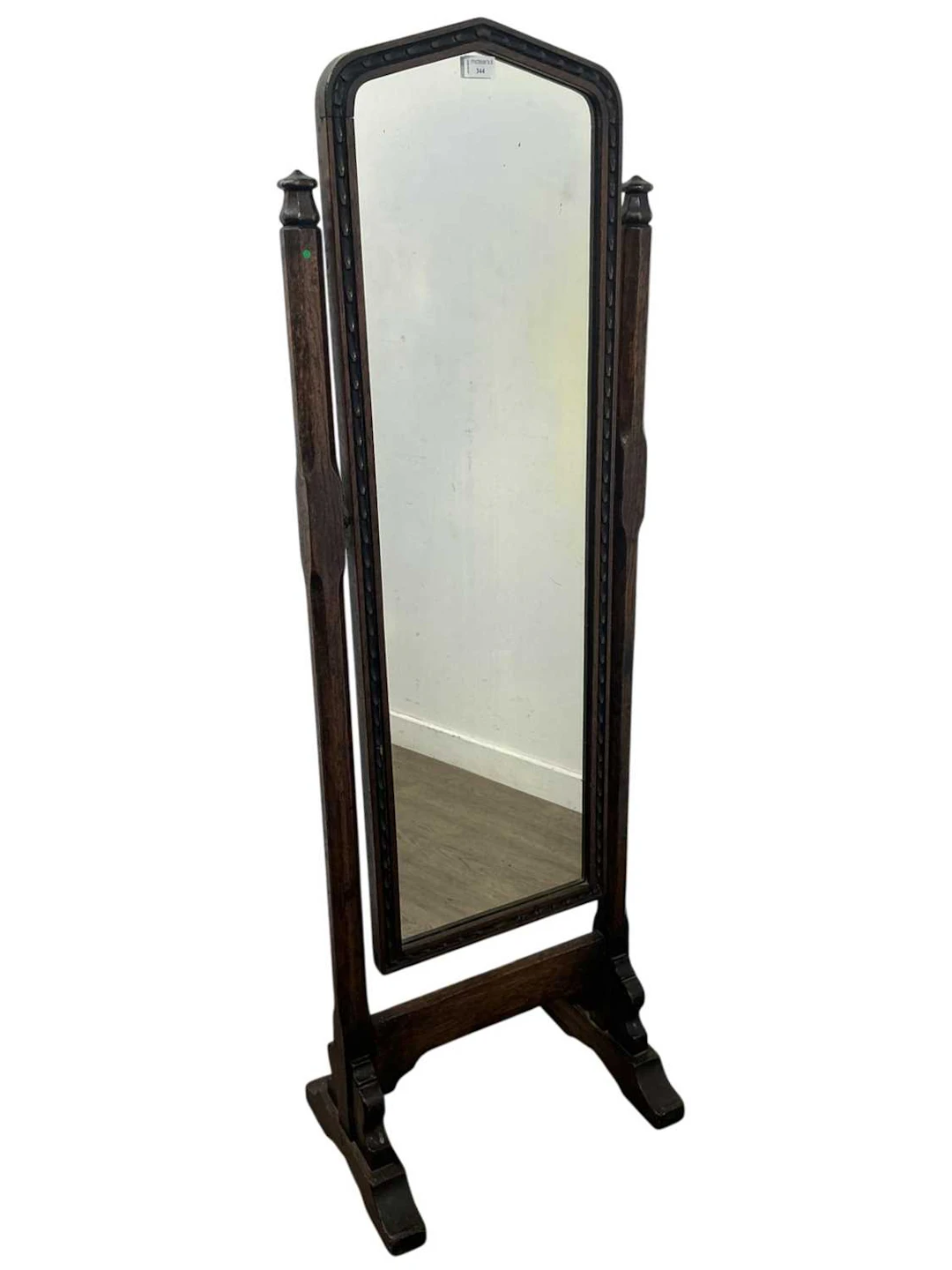 OAK CHEVAL DRESSING MIRROR EARLY 20TH CENTURY