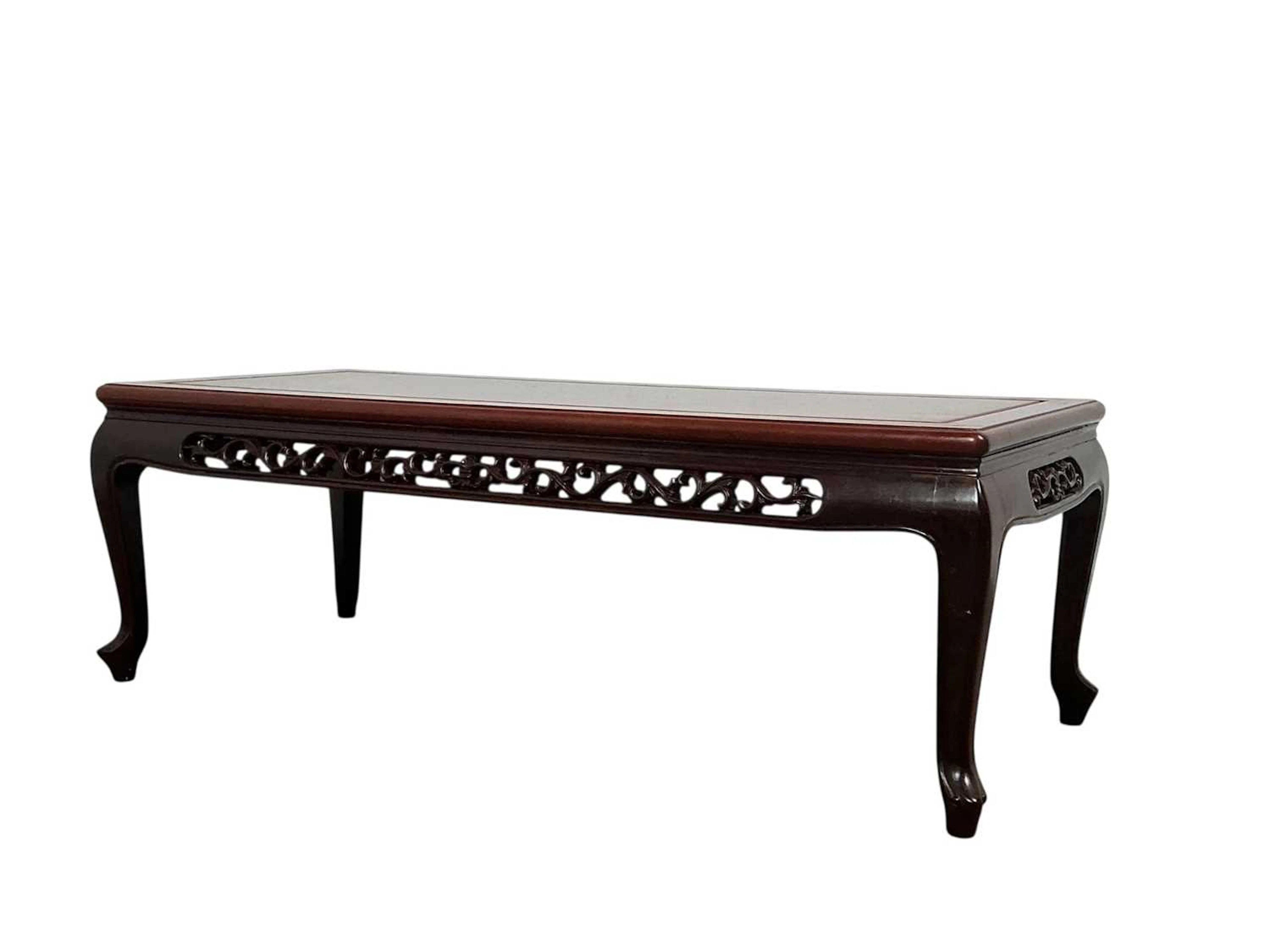CHINESE HARDWOOD COFFEE TABLE LATE 20TH/EARLY 21ST CENTURY