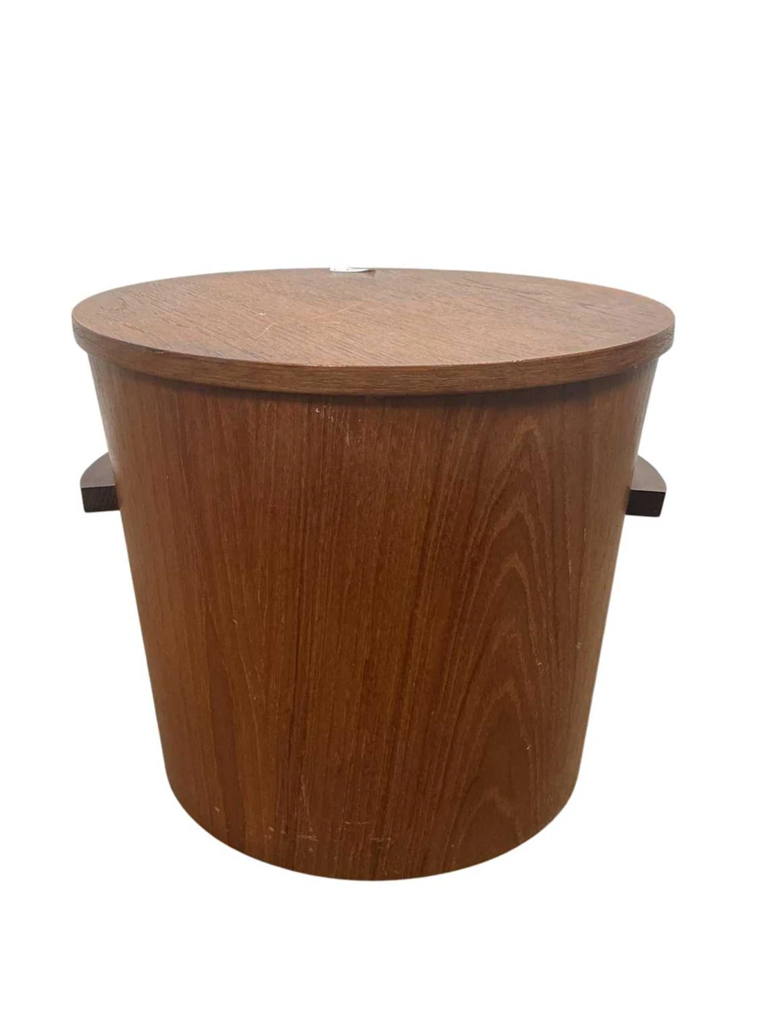 TEAK COAL BUCKET MID 20TH CENTURY