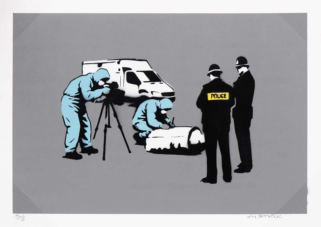 NOT BANKSY FORENSICS (GREY)