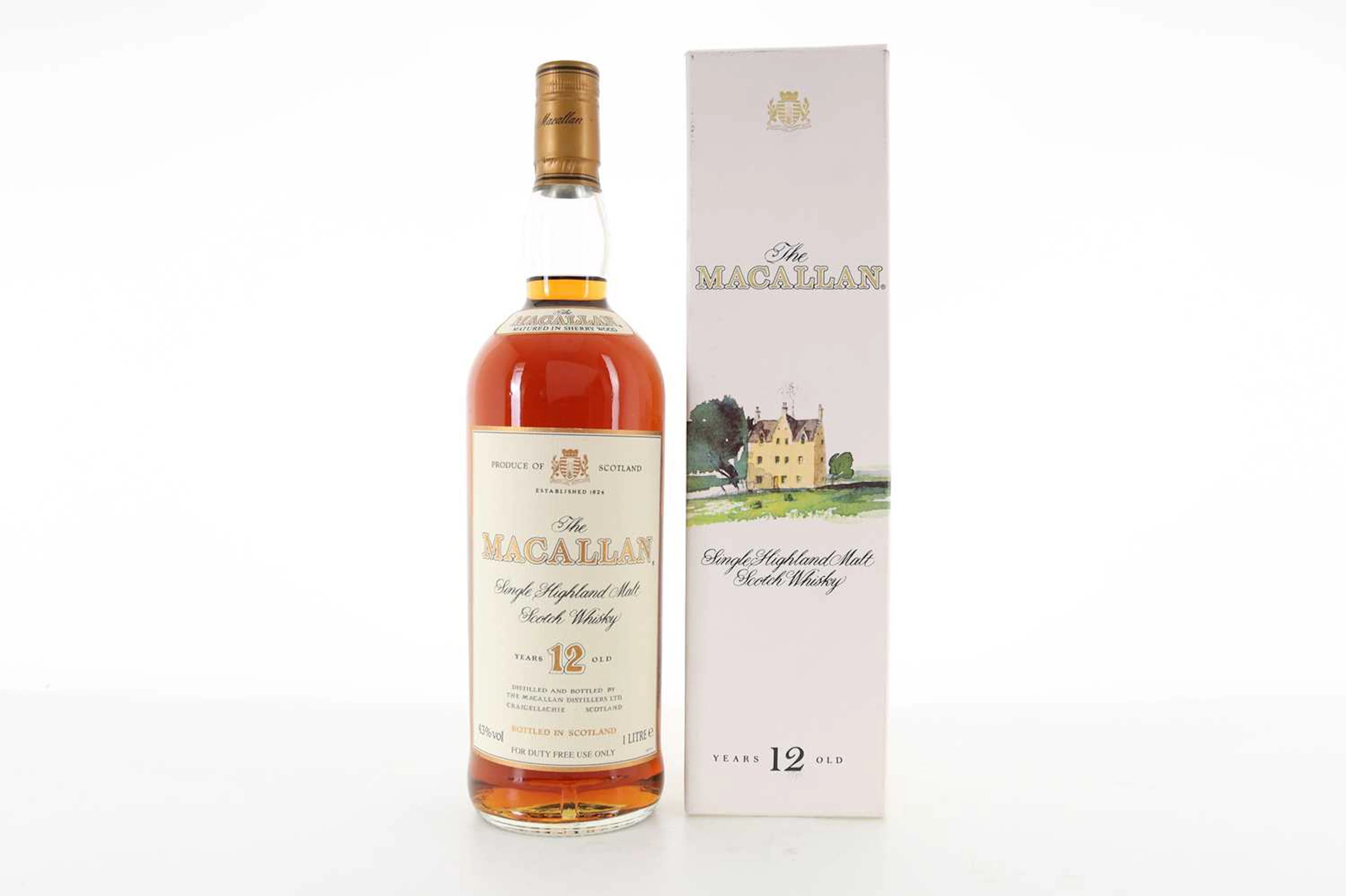 MACALLAN 12 YEAR OLD 1990S 1L SPEYSIDE SINGLE MALT