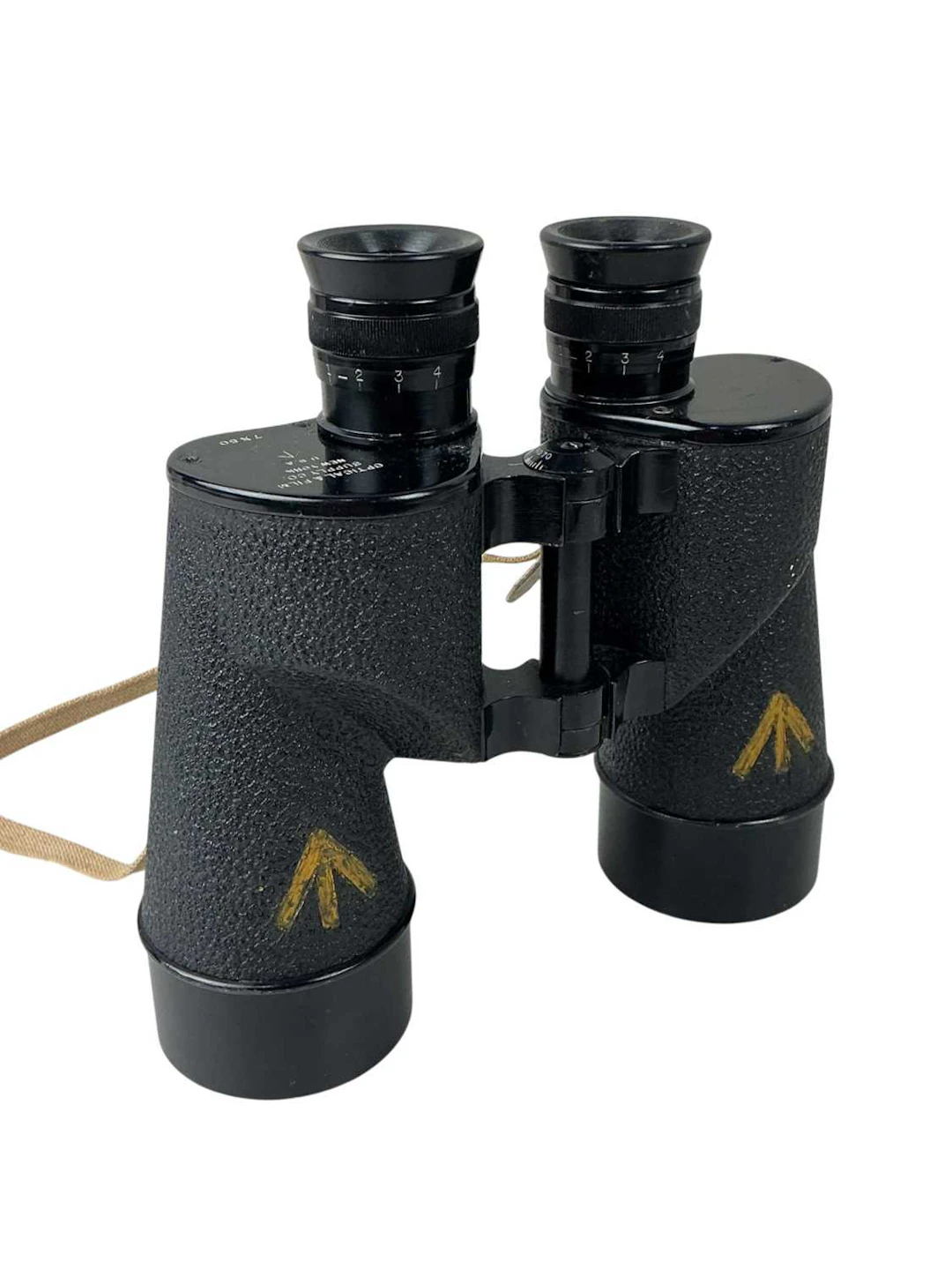 PAIR OF WWII US ARMY BINOCULARS ALONG WITH A REMOTE CONTROL ROBOT