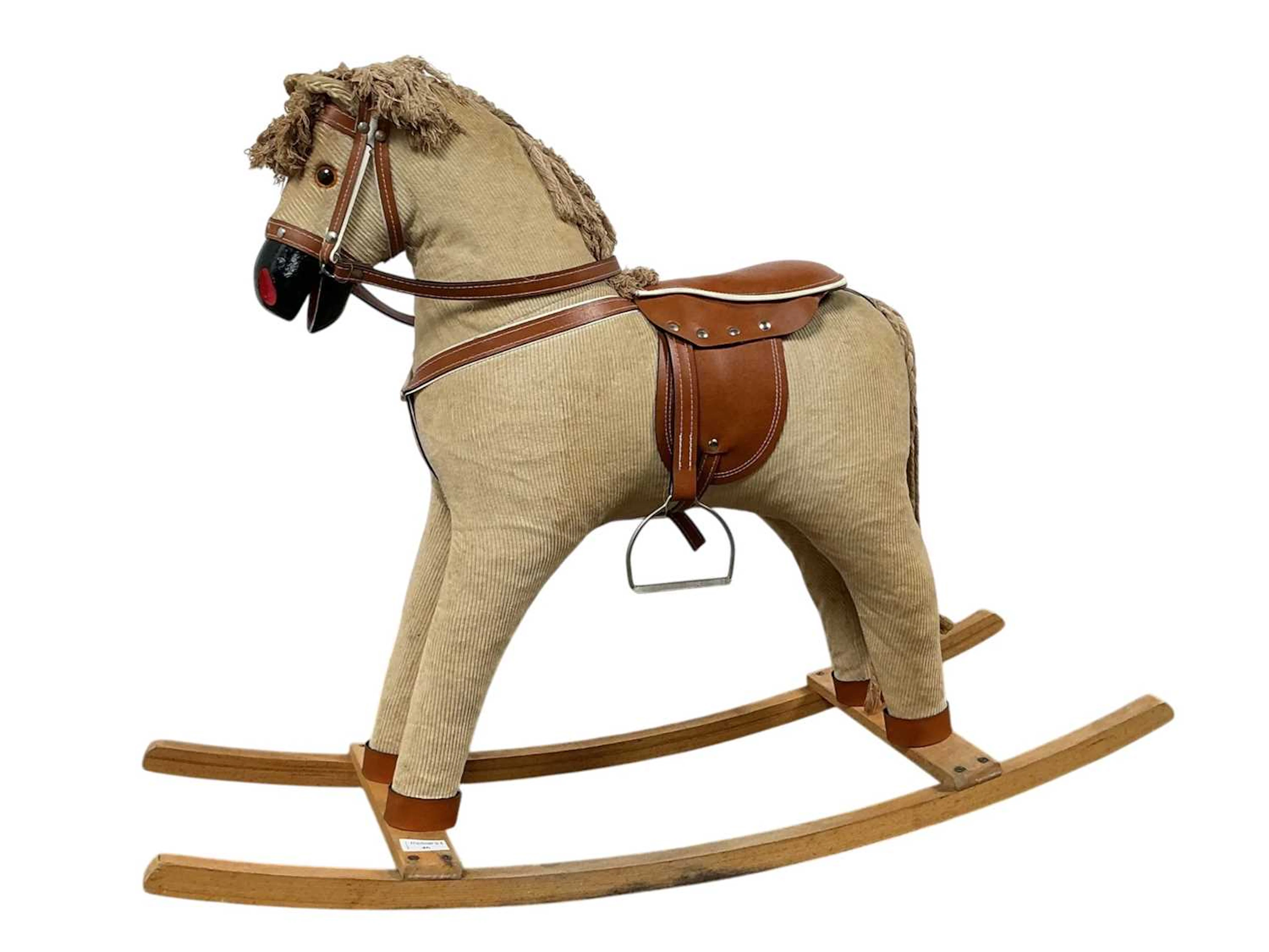 CHILD'S ROCKING HORSE MID 20TH CENTURY