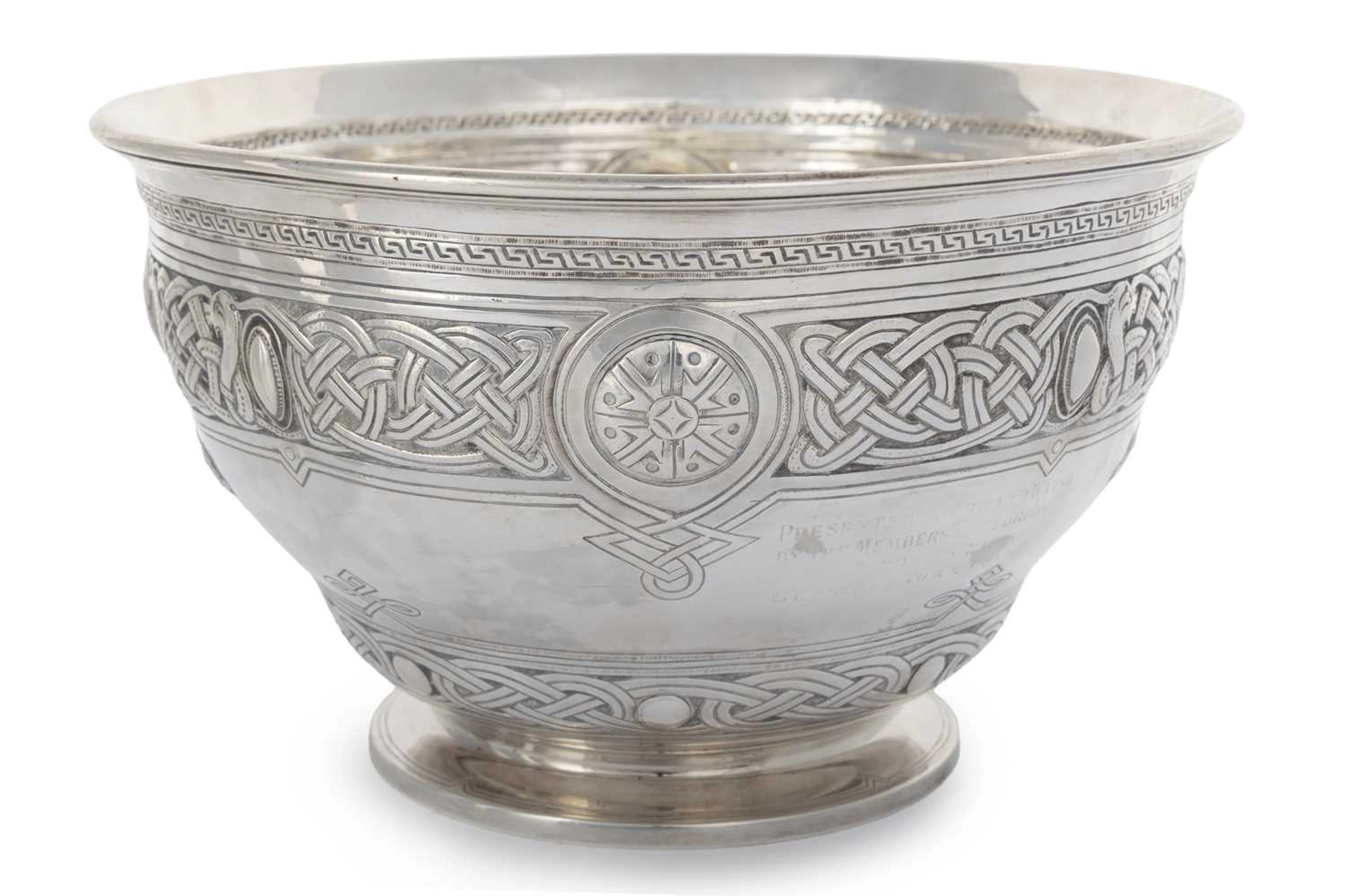 SCOTTISH ARTS & CRAFTS SILVER BOWL MAKER MACKAY & CHISHOLM, EDINBURGH 1898