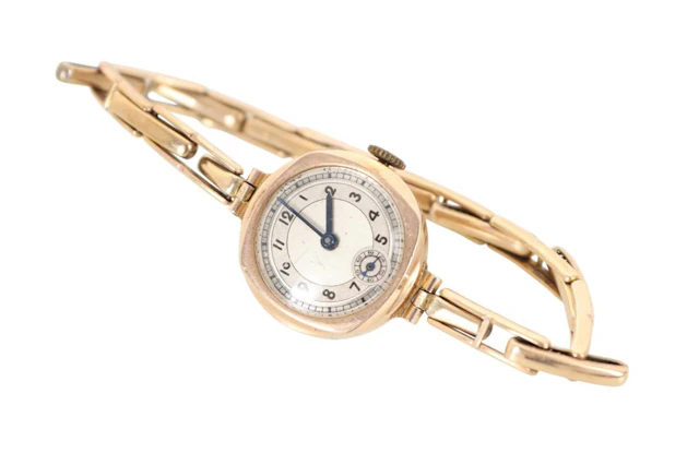LADY'S GOLD COCKTAIL WATCH EARLY 20TH CENTURY