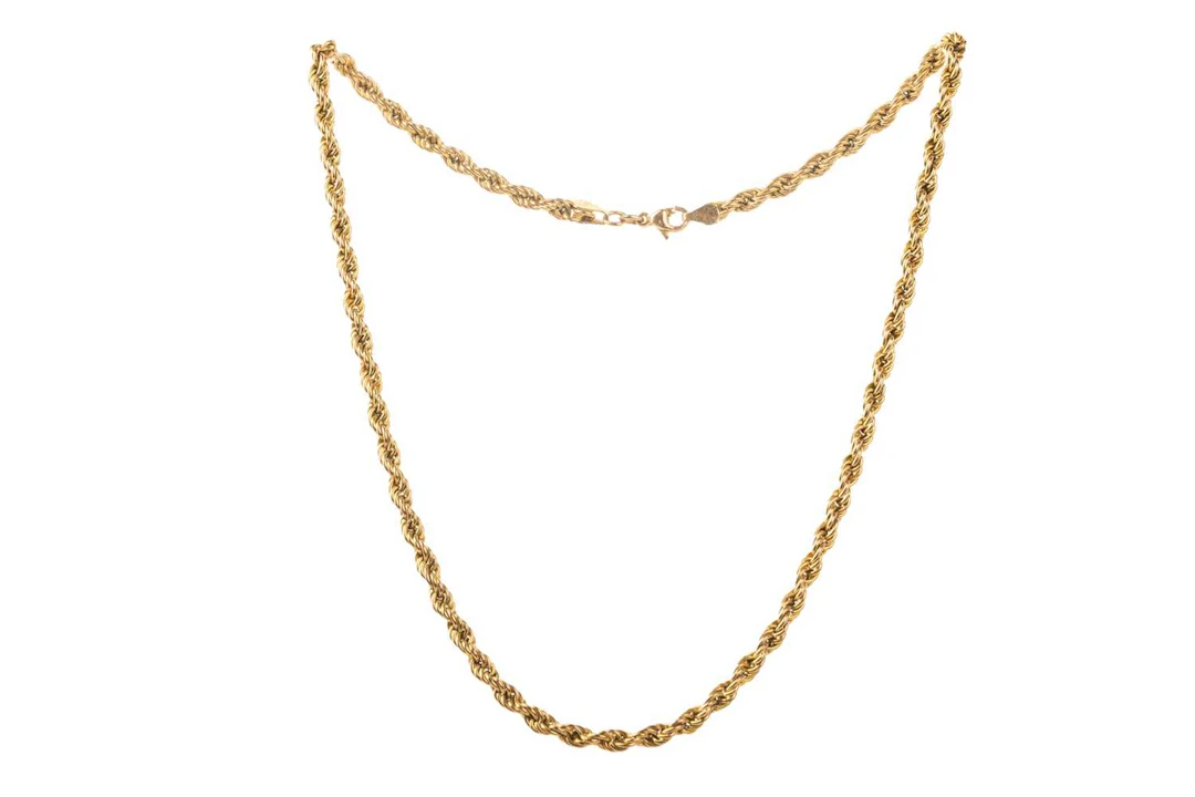 GOLD ROPETWIST CHAIN LATE 20TH CENTURY