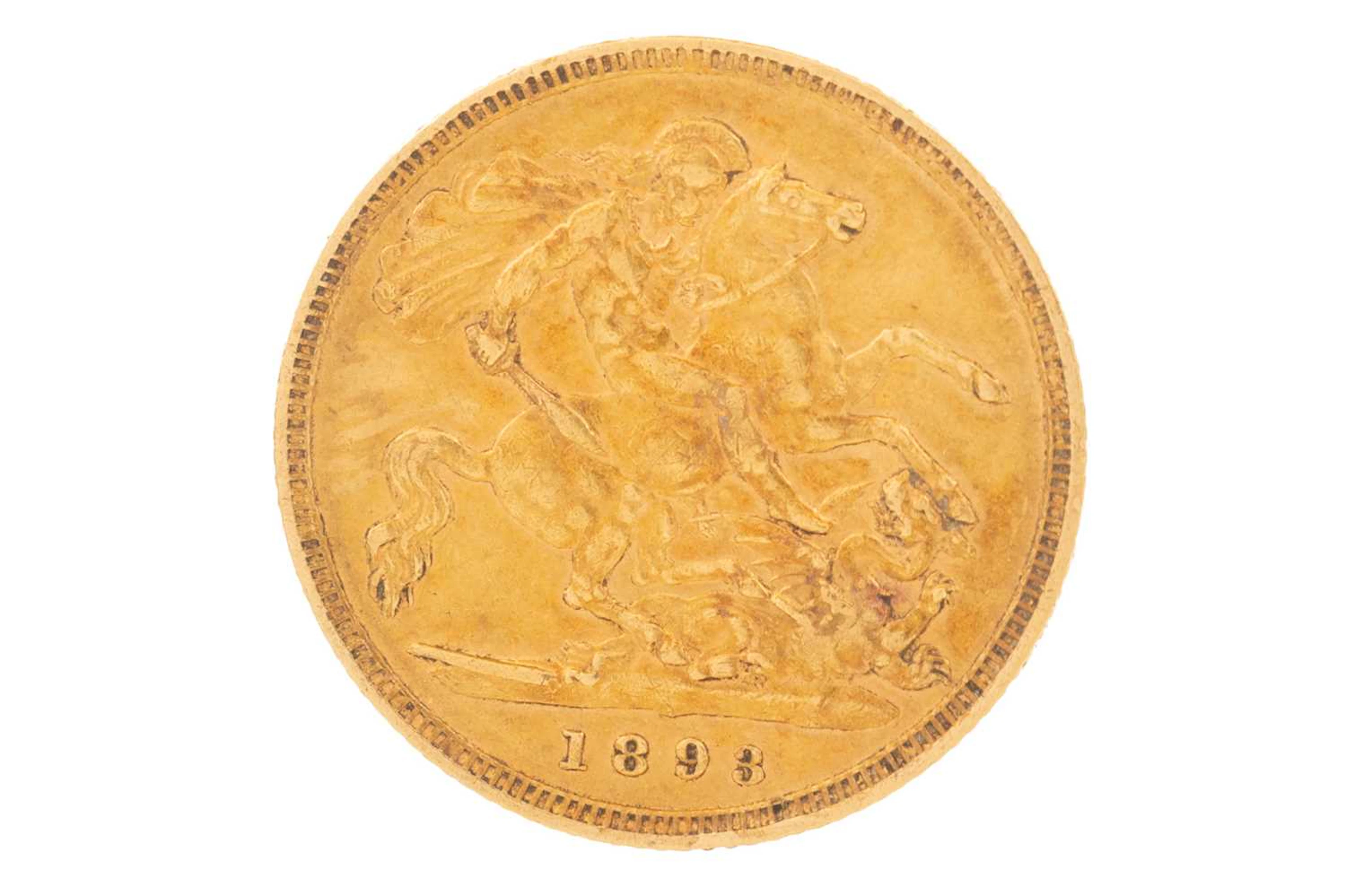 VICTORIA GOLD HALF SOVEREIGN 1893