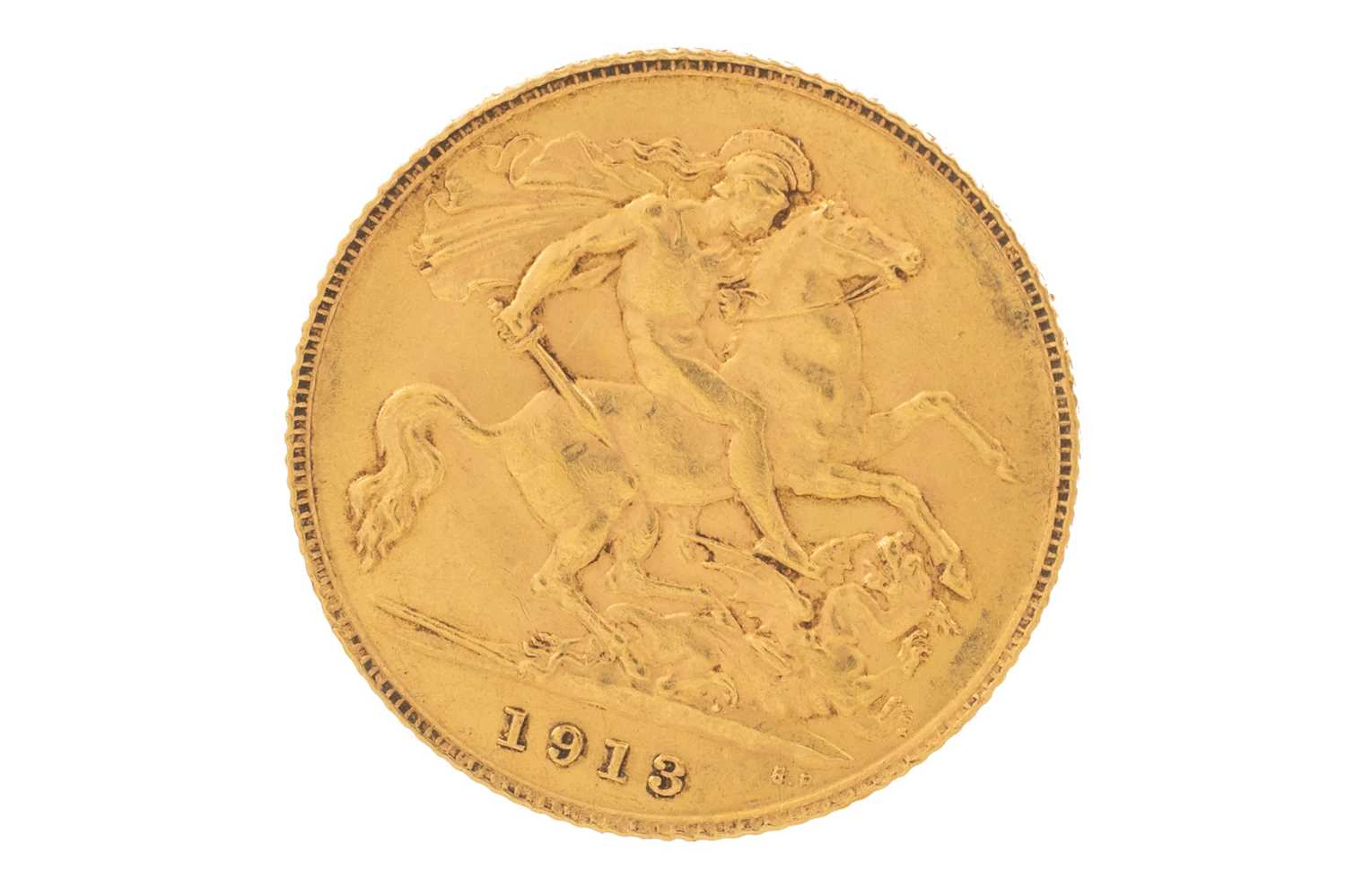 GEORGE V GOLD HALF SOVEREIGN 1913