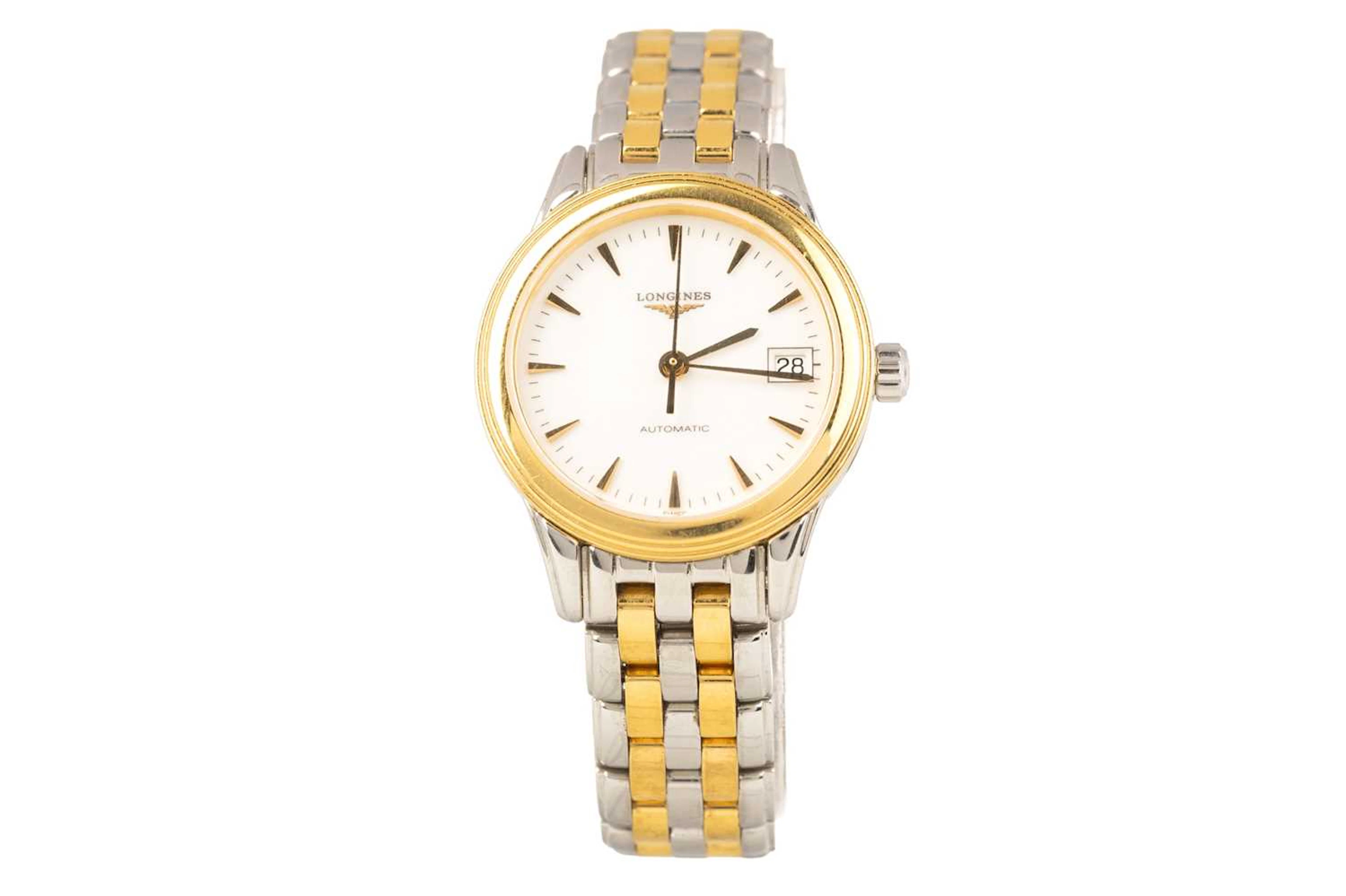 LONGINES STAINLESS STEEL WRIST WATCH