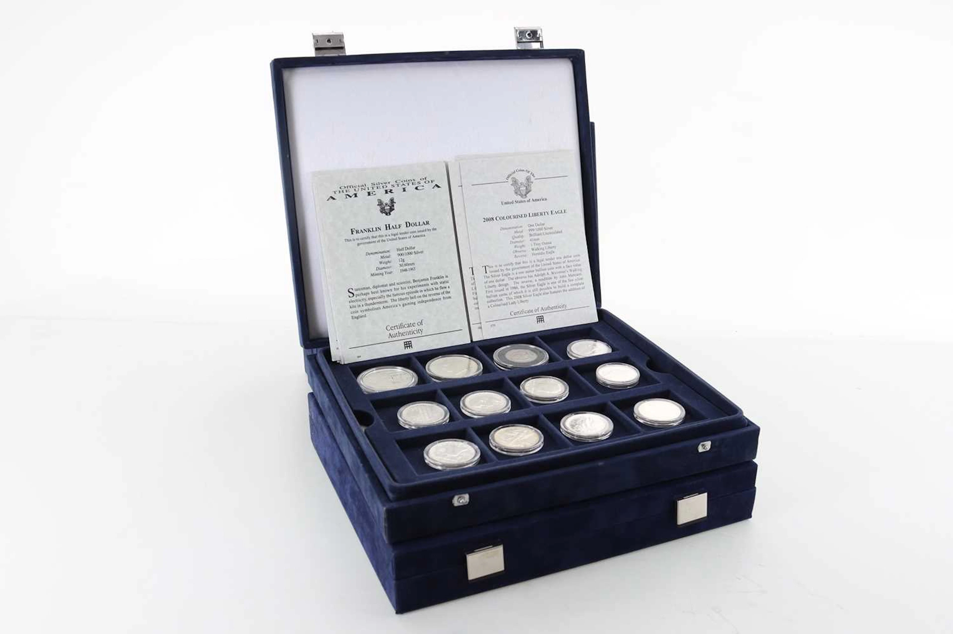 COLLECTION OF SILVER AND OTHER COINS LATE 20TH CENTURY