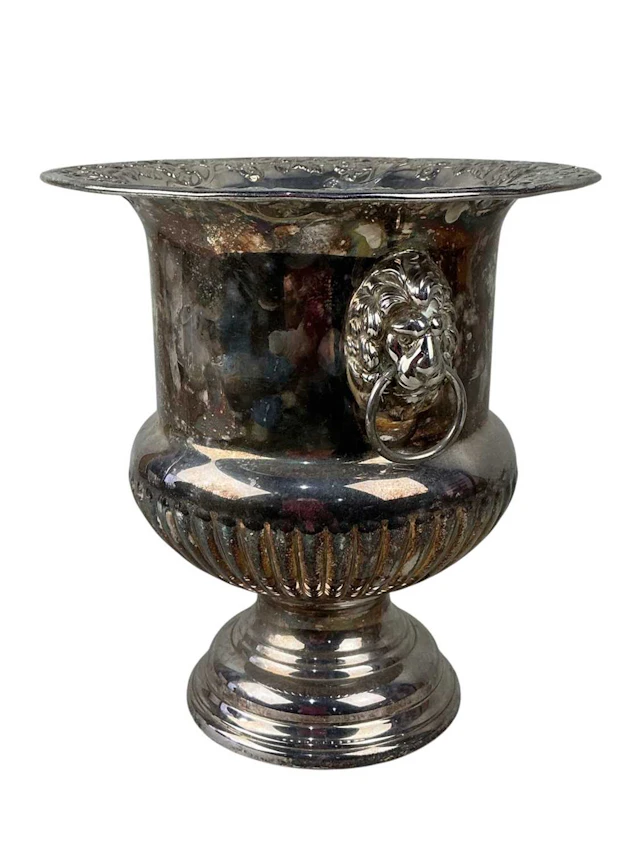 SILVER PLATED WINE COOLER, EARLY/MID 20TH CENTURY AND OTHER ITEMS