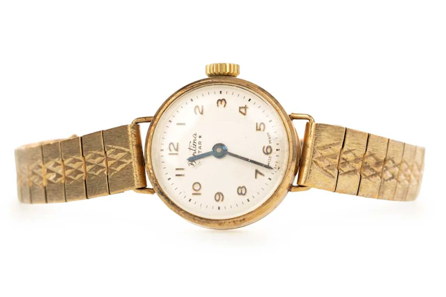 BENTIMA STAR NINE CARAT GOLD MANUAL WIND WRIST WATCH